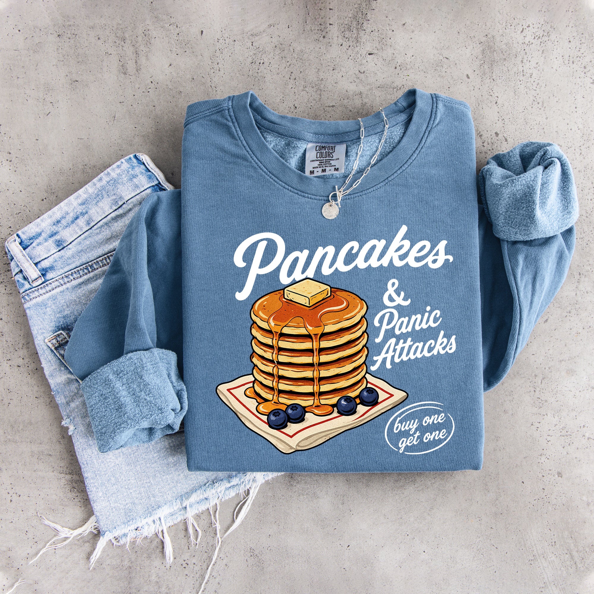 Sudadera «Panqueques y ataques de pánico»