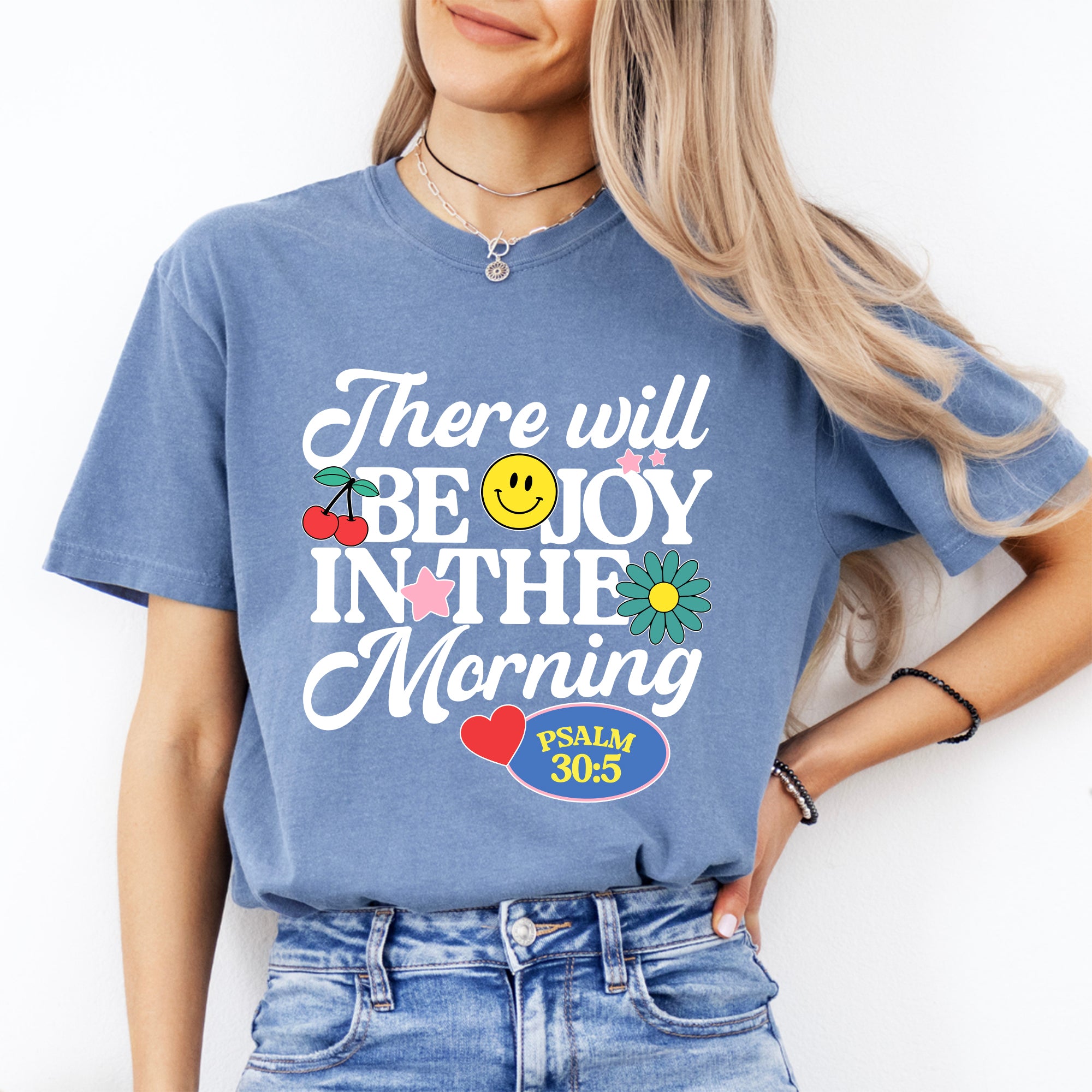 T-Shirt „Morgens wird es Freude geben“