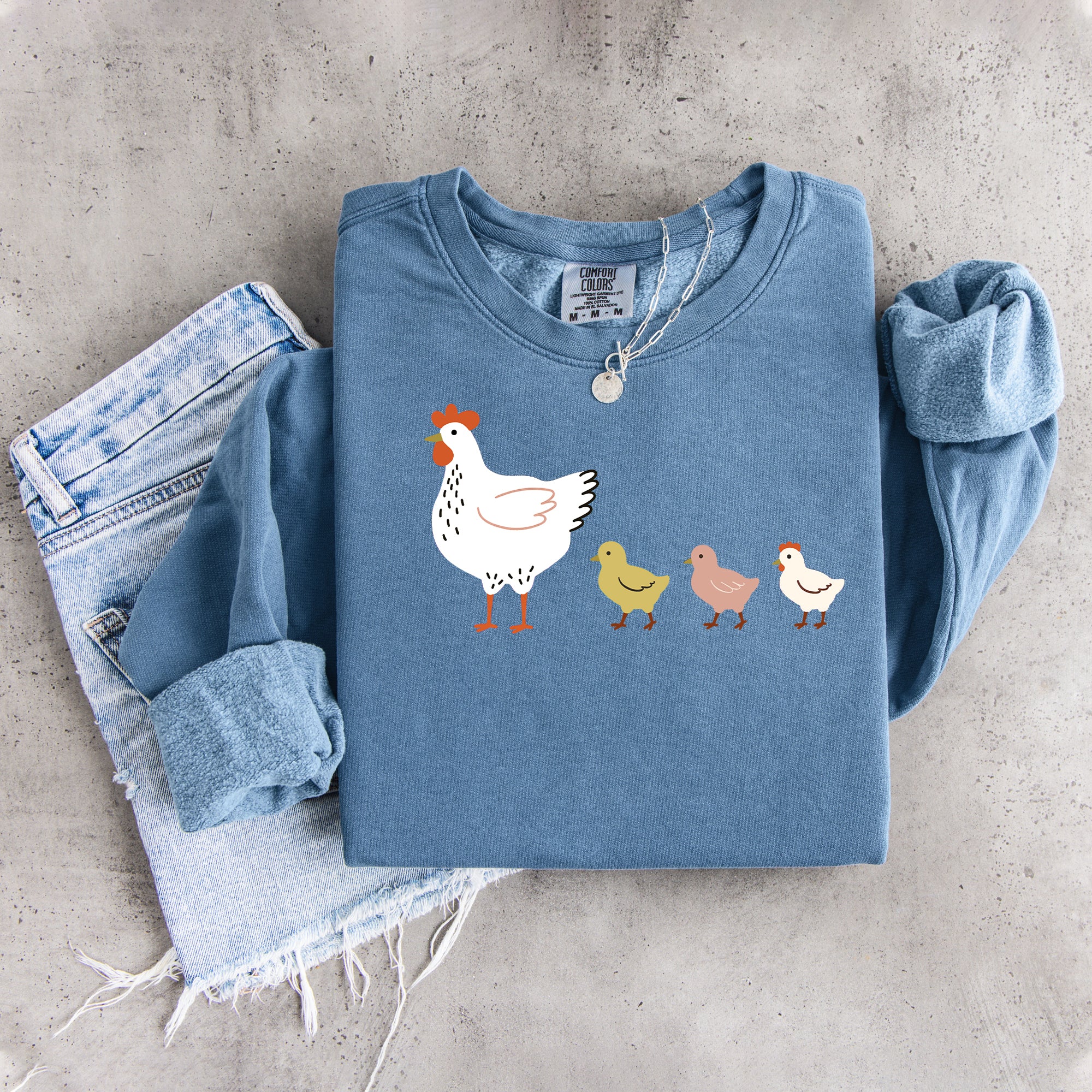 Niedliches Küken- und Hühner-Sweatshirt