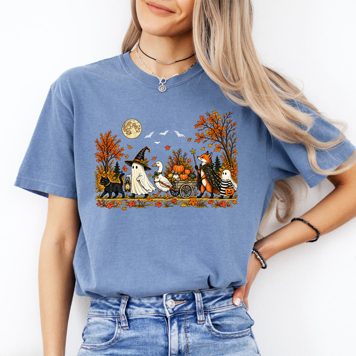 Vintage-Halloween-T-Shirt „Süßes oder Saures“