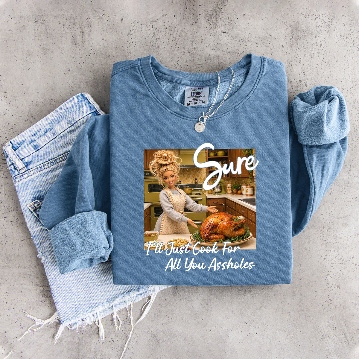 Sudadera «Solo cocinaré para ustedes, idiotas»