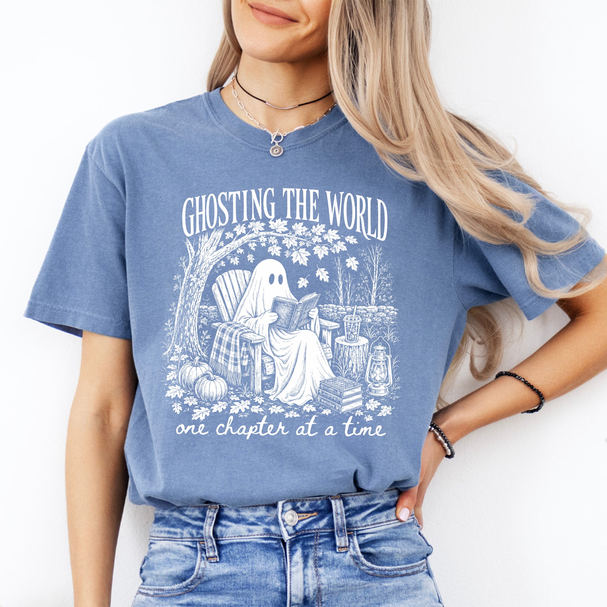 T-shirt de lecture fantôme tendance