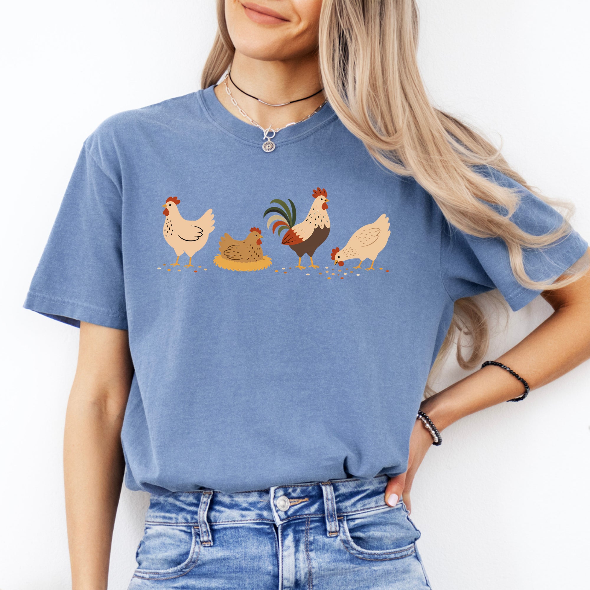 Camiseta de pollo bohemio
