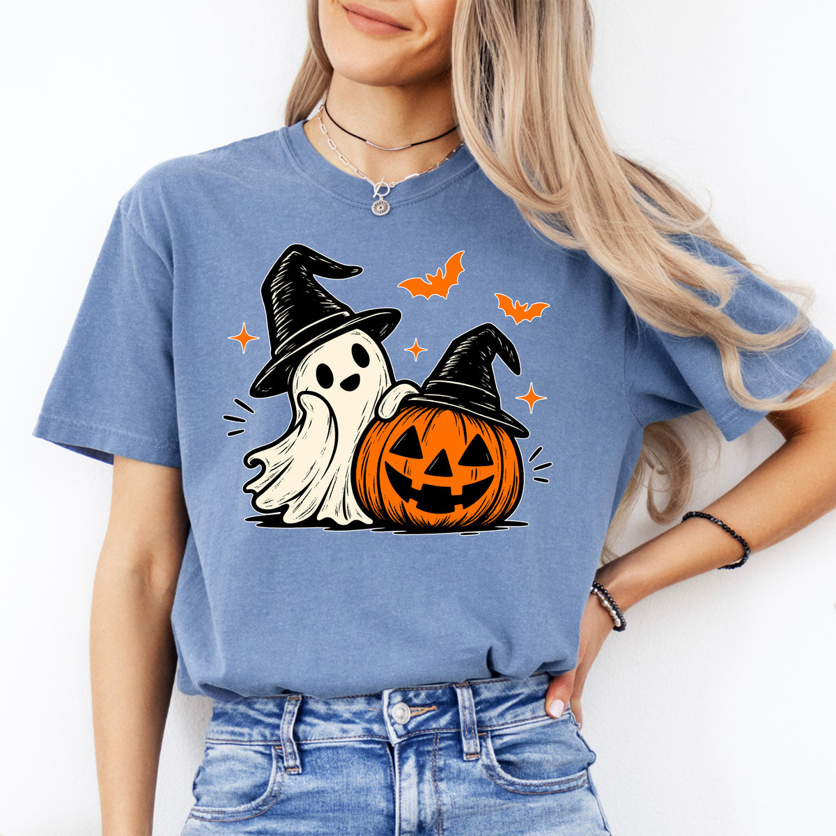 Spooky Ghost Pumpkin Tee