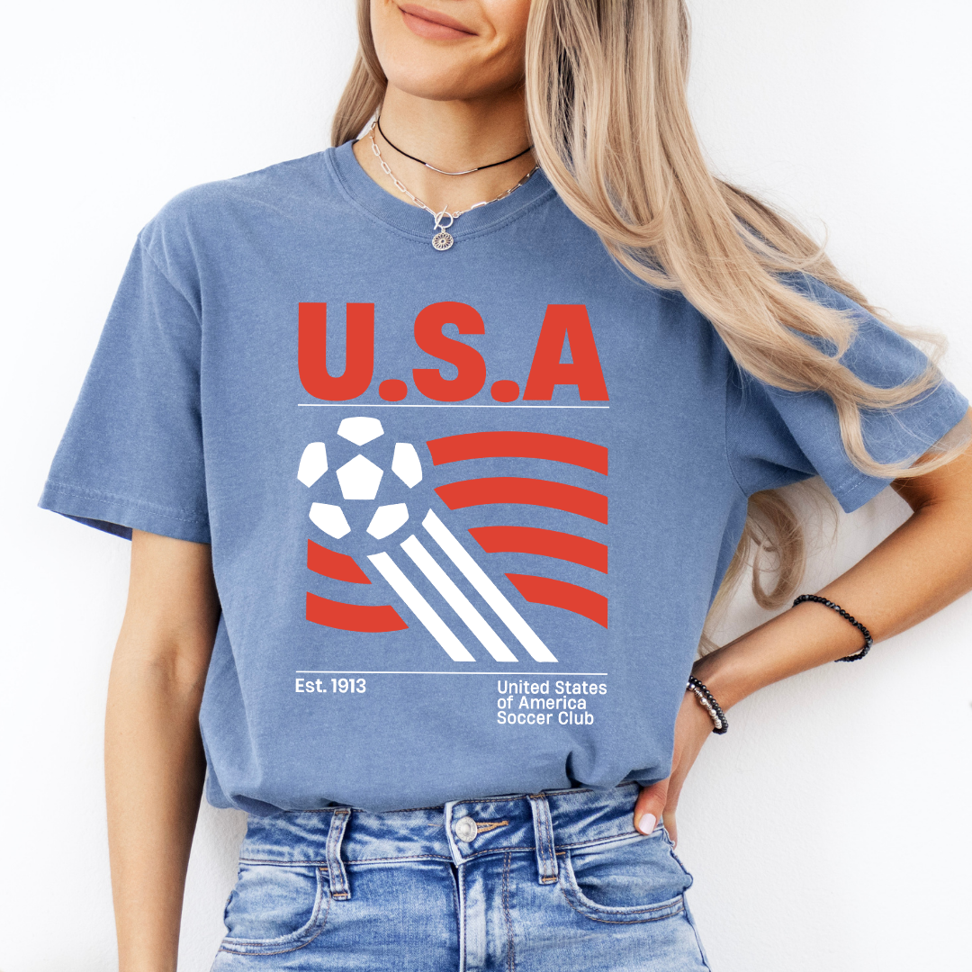 United States Of America Soccer Club Tee