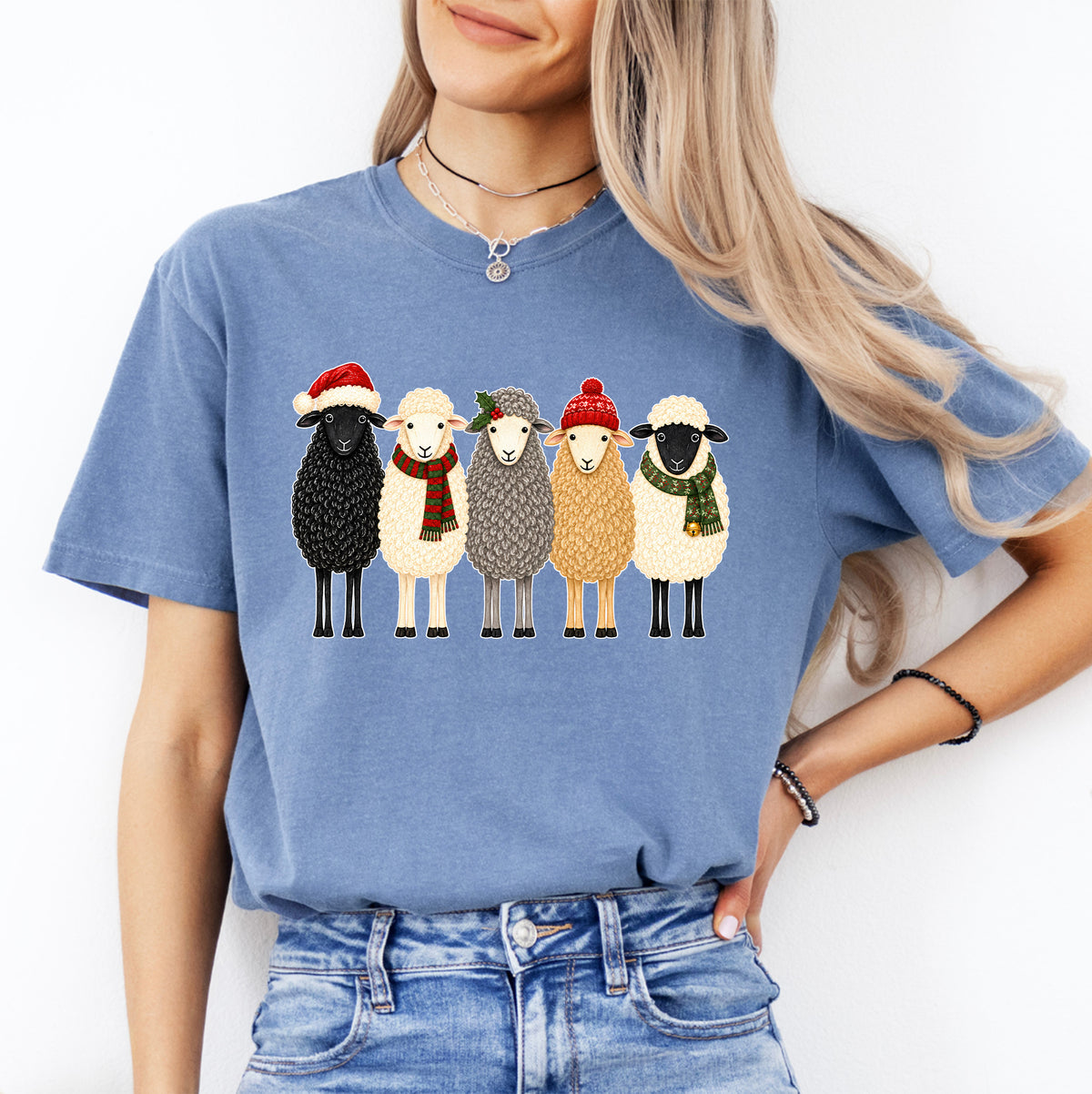 T-shirt de Noël avec un mouton