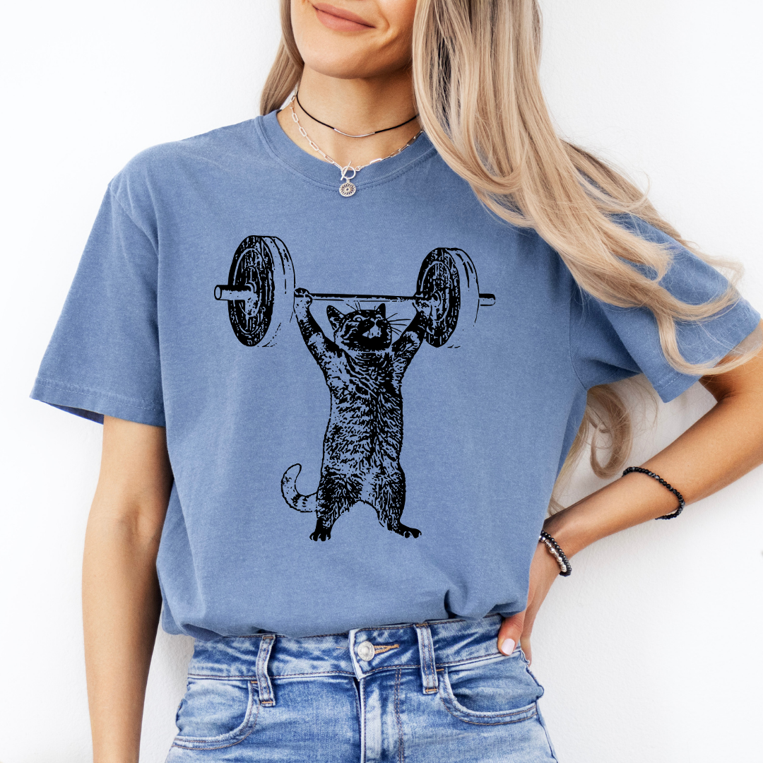 Funny Cat Gym Tee