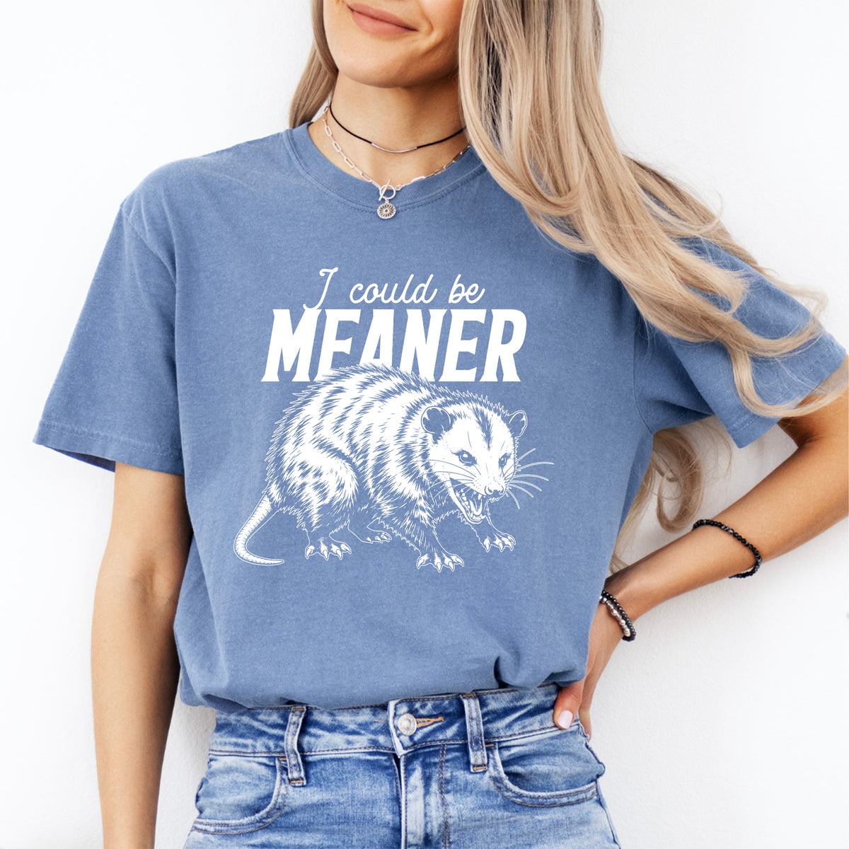 T-shirt amusant avec opossum « Je pourrais être plus méchant »