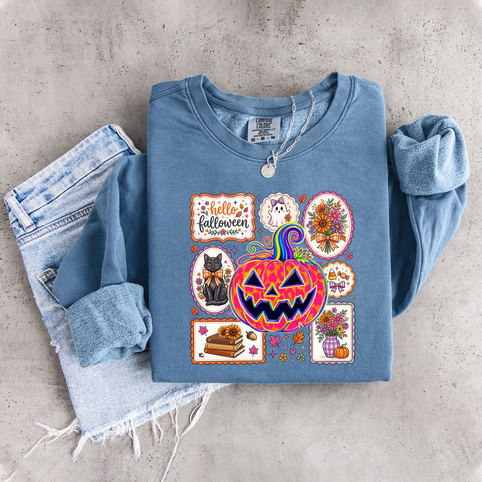 Hallo Falloween-Sweatshirt