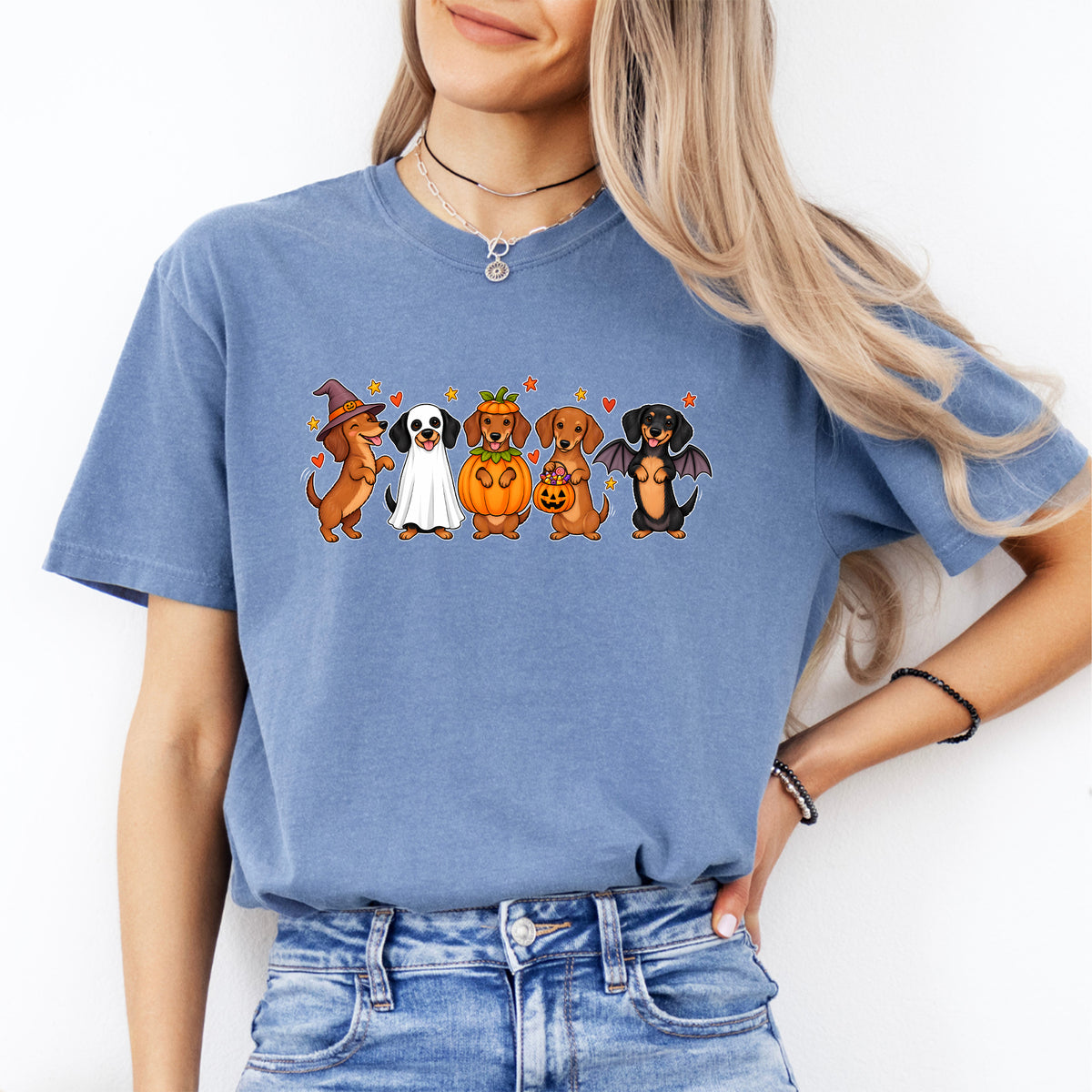 T-shirt teckel d’Halloween