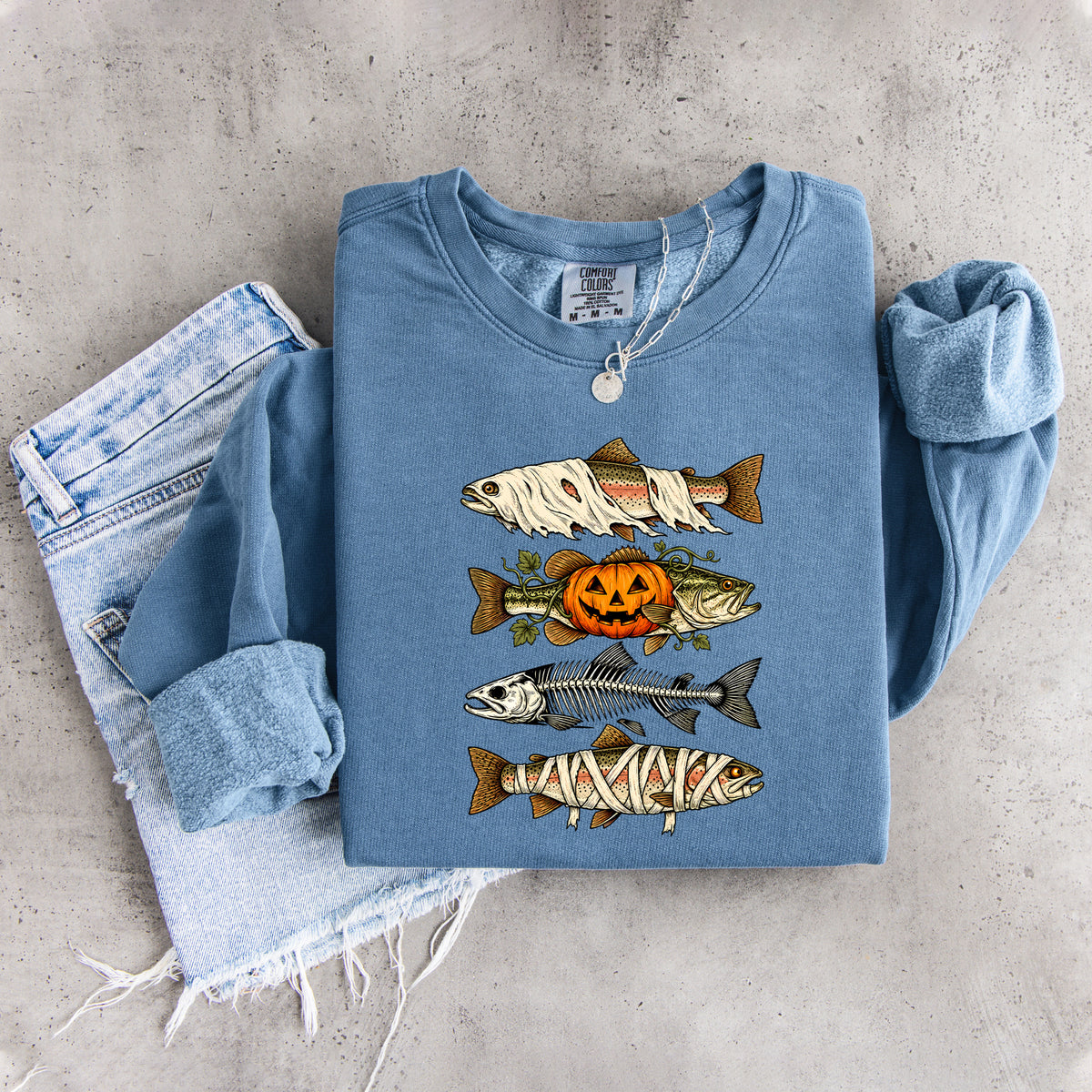 Sudadera de peces de Halloween
