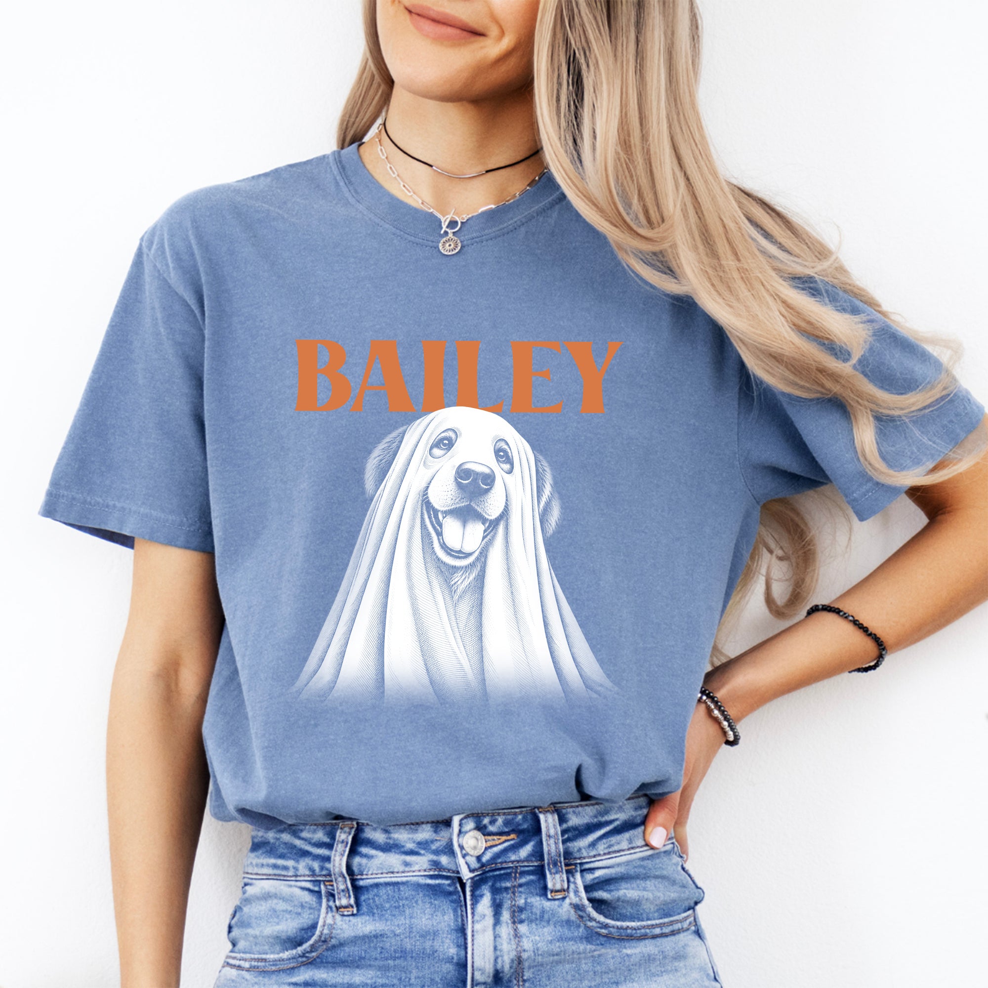 Personalisierbares Halloween-T-Shirt für Hunde