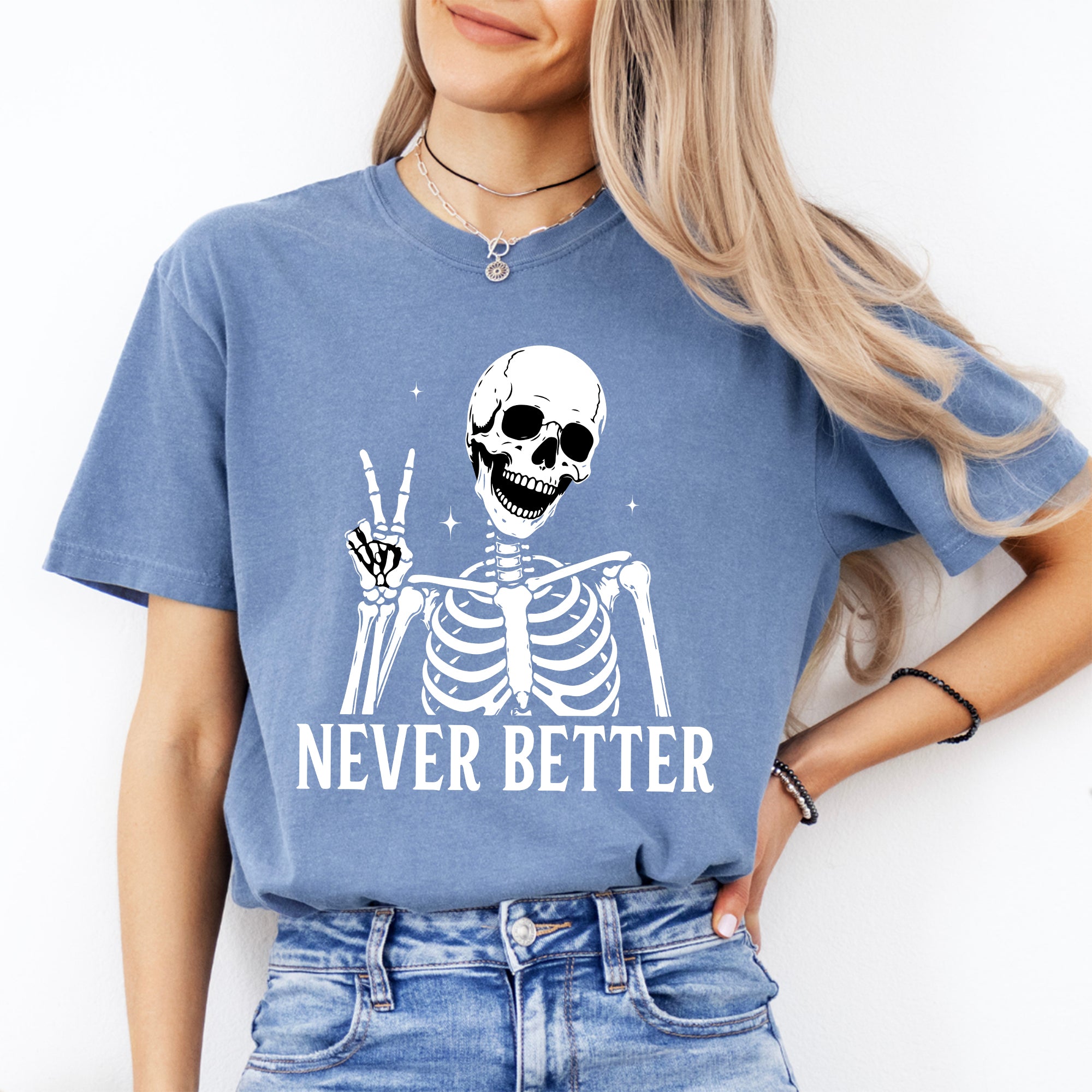 Skelett-T-Shirt „Noch nie besser“