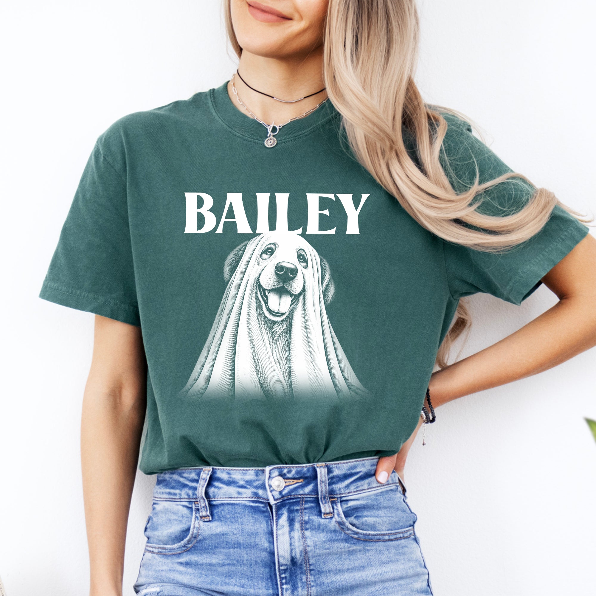 Personalisierbares Halloween-T-Shirt für Hunde