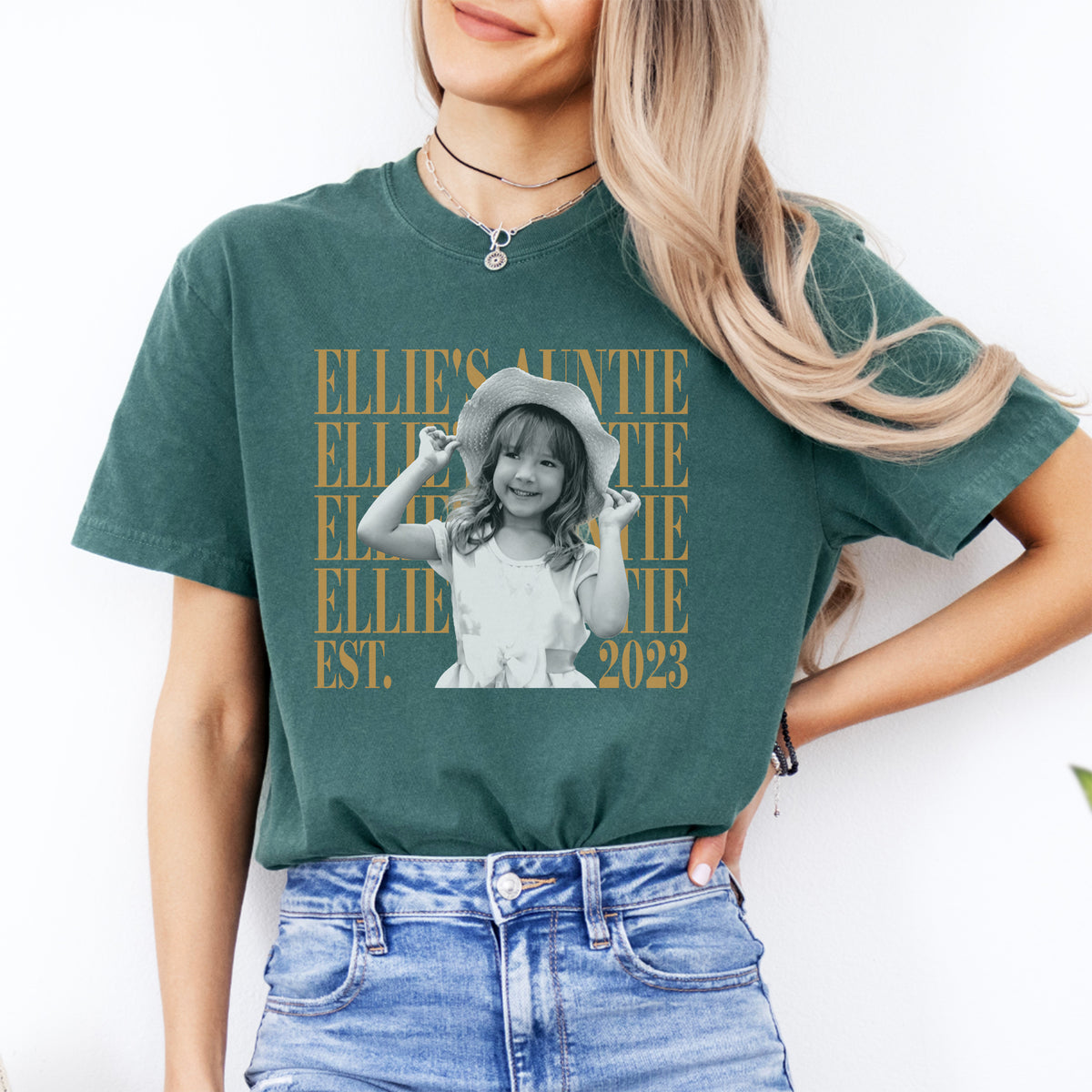T-shirt personnalisé pour tata avec photo