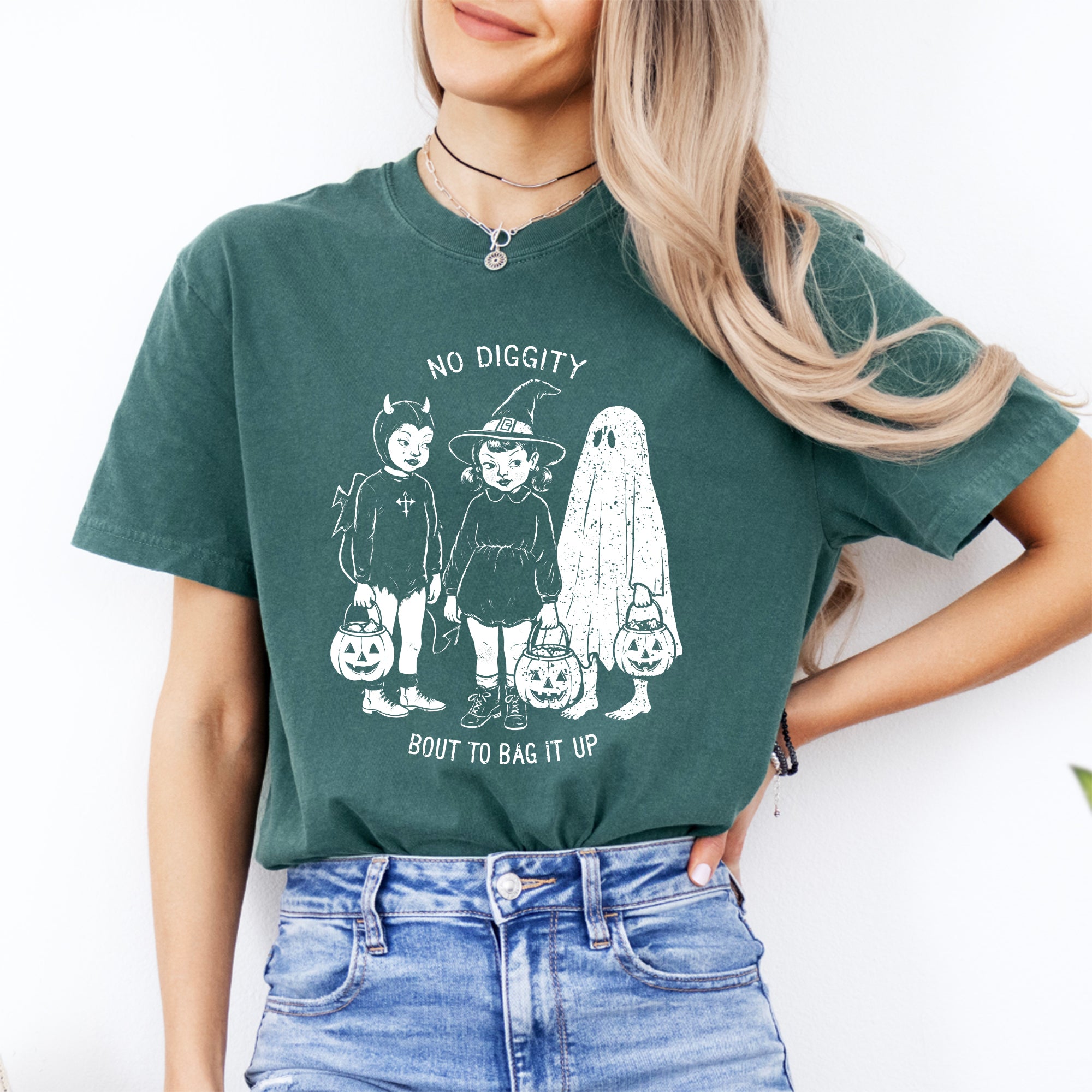 Camiseta de Halloween «No Diggity»