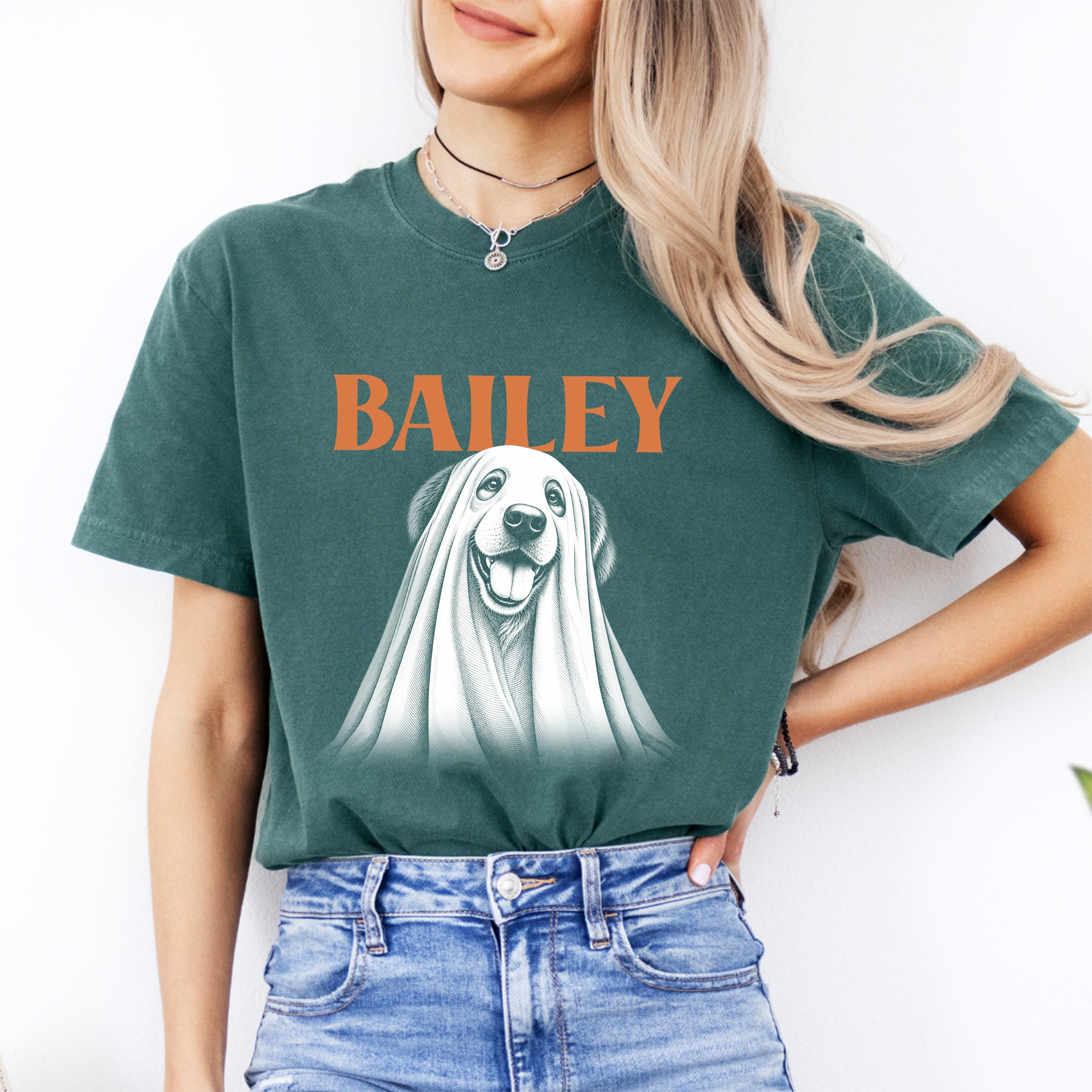 Personalisierbares Halloween-T-Shirt für Hunde