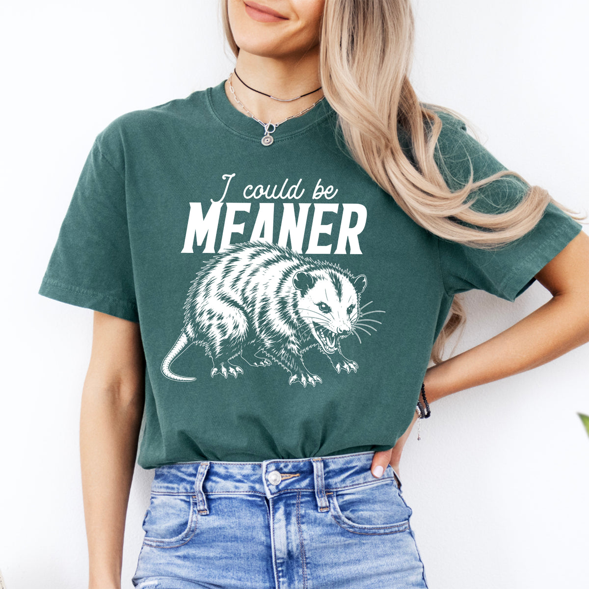 T-shirt amusant avec opossum « Je pourrais être plus méchant »