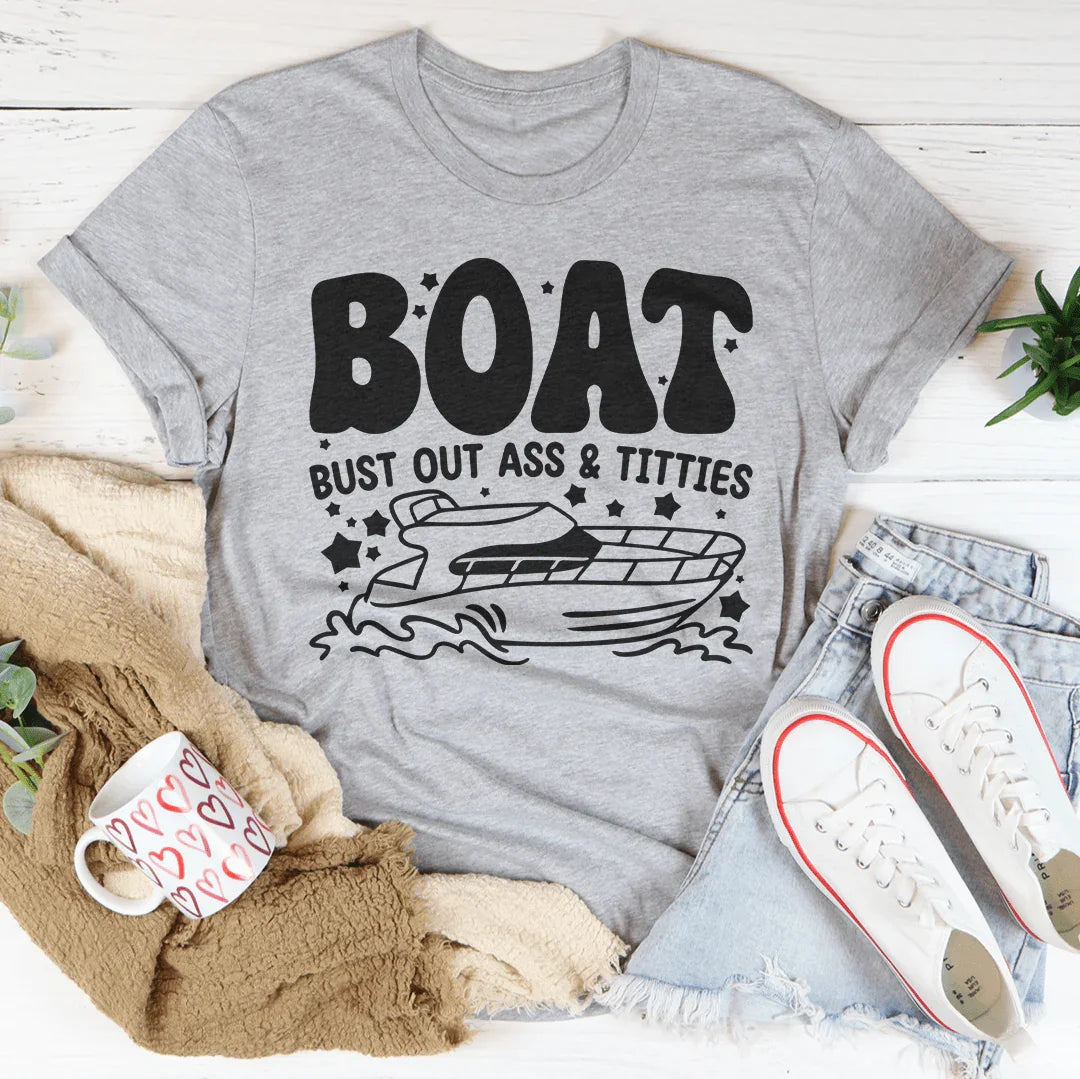 Boat bust Out Tee Athletic Heather / S Peachy Sunday T-Shirt