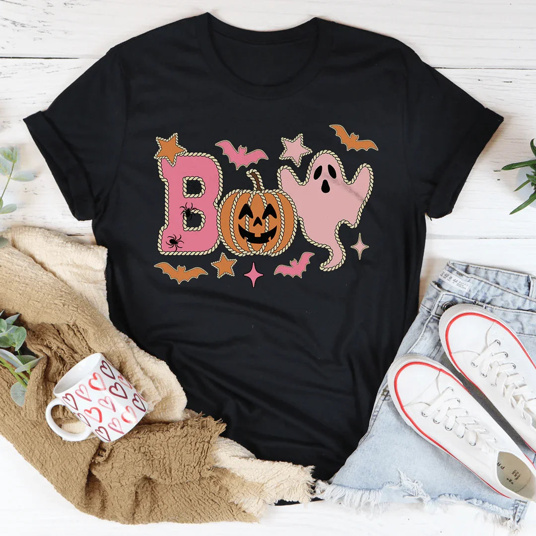 Boo Western Tee Black Heather / S Peachy Sunday T-Shirt