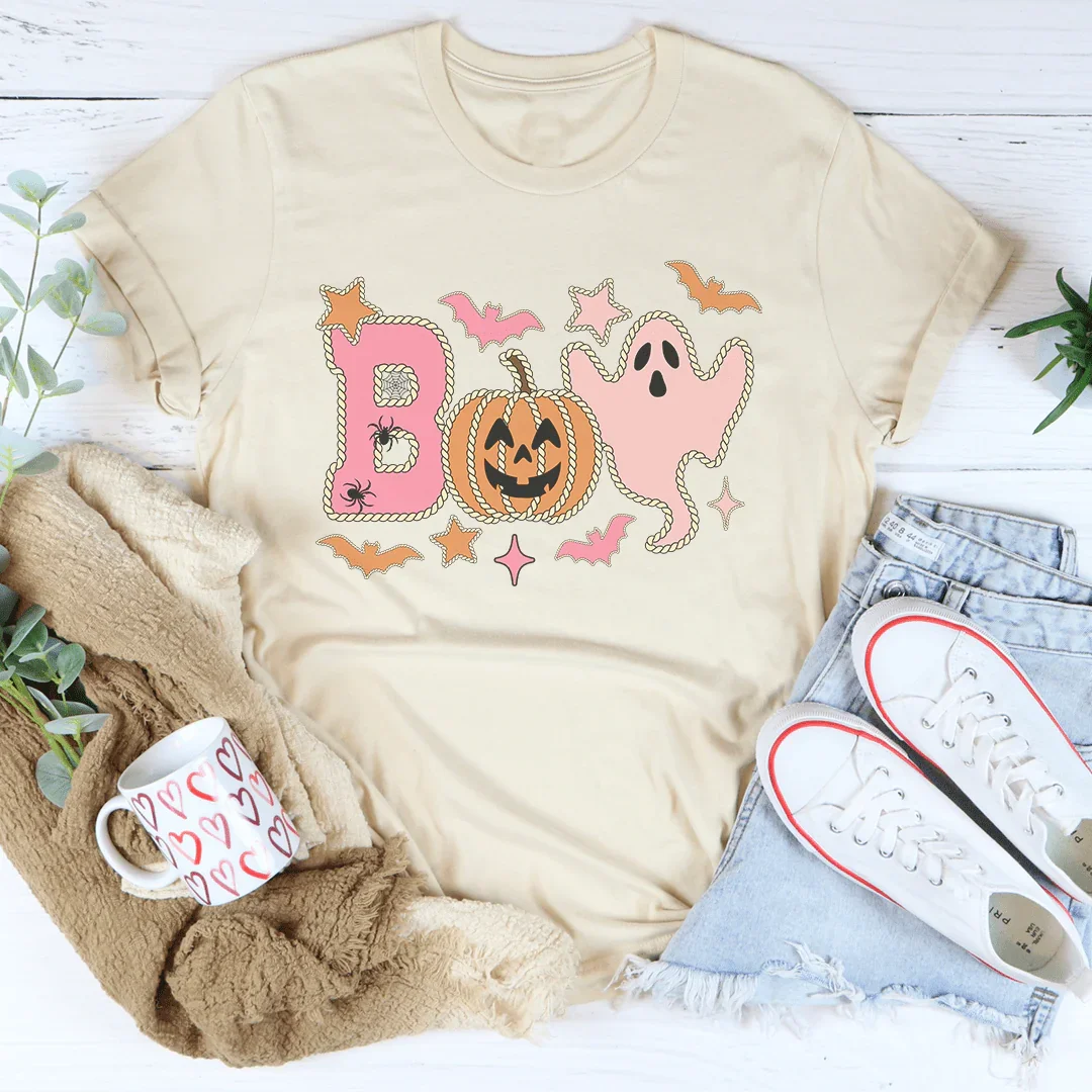 Boo Western Tee Soft Cream / S Peachy Sunday T-Shirt