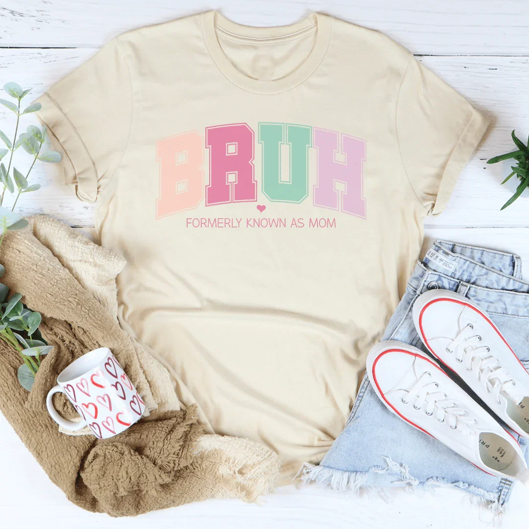 Bruh Formerly Known As Mom Tee Soft Cream / S Peachy Sunday T-Shirt