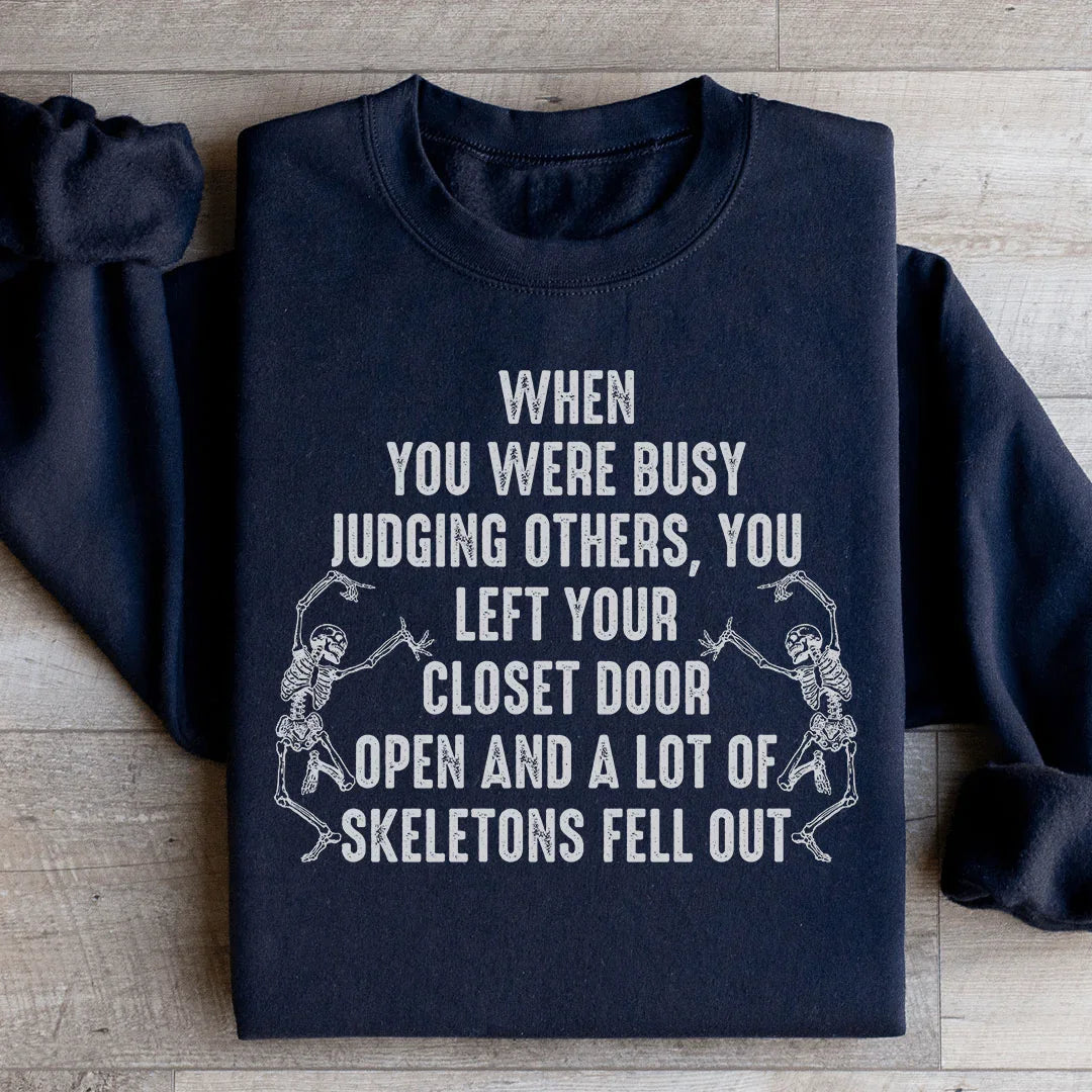Busy Judging Others Sweatshirt Black / S Peachy Sunday T-Shirt