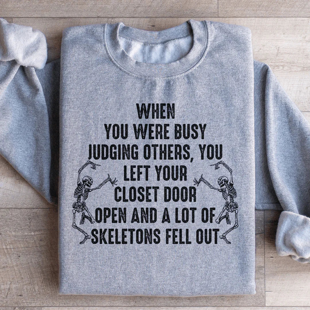 Busy Judging Others Sweatshirt Sport Grey / S Peachy Sunday T-Shirt