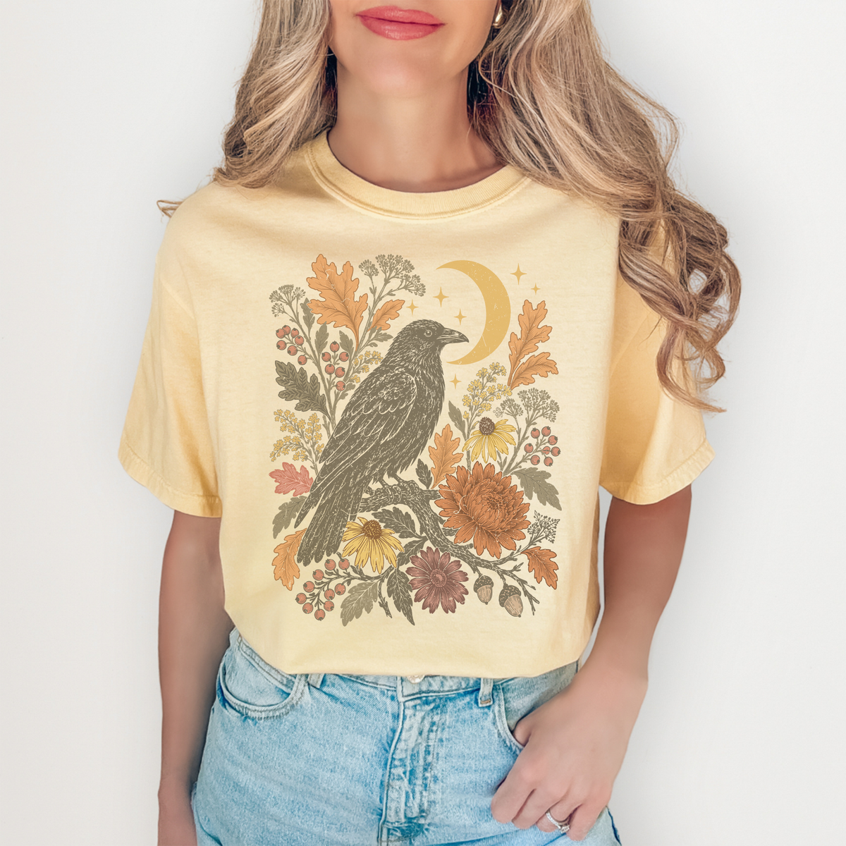 Celestial Crow Fall Tee