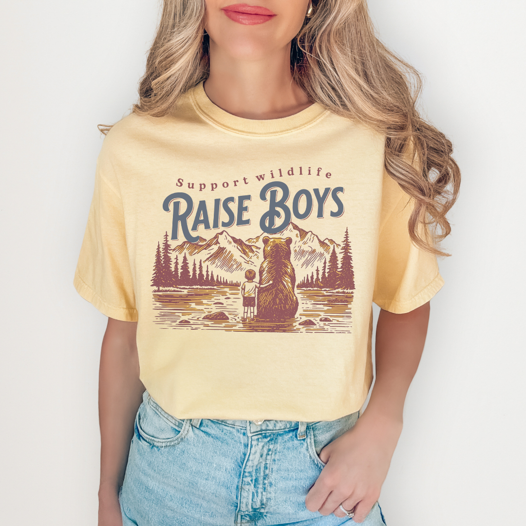 T-shirt Support Wildlife Raise Boys