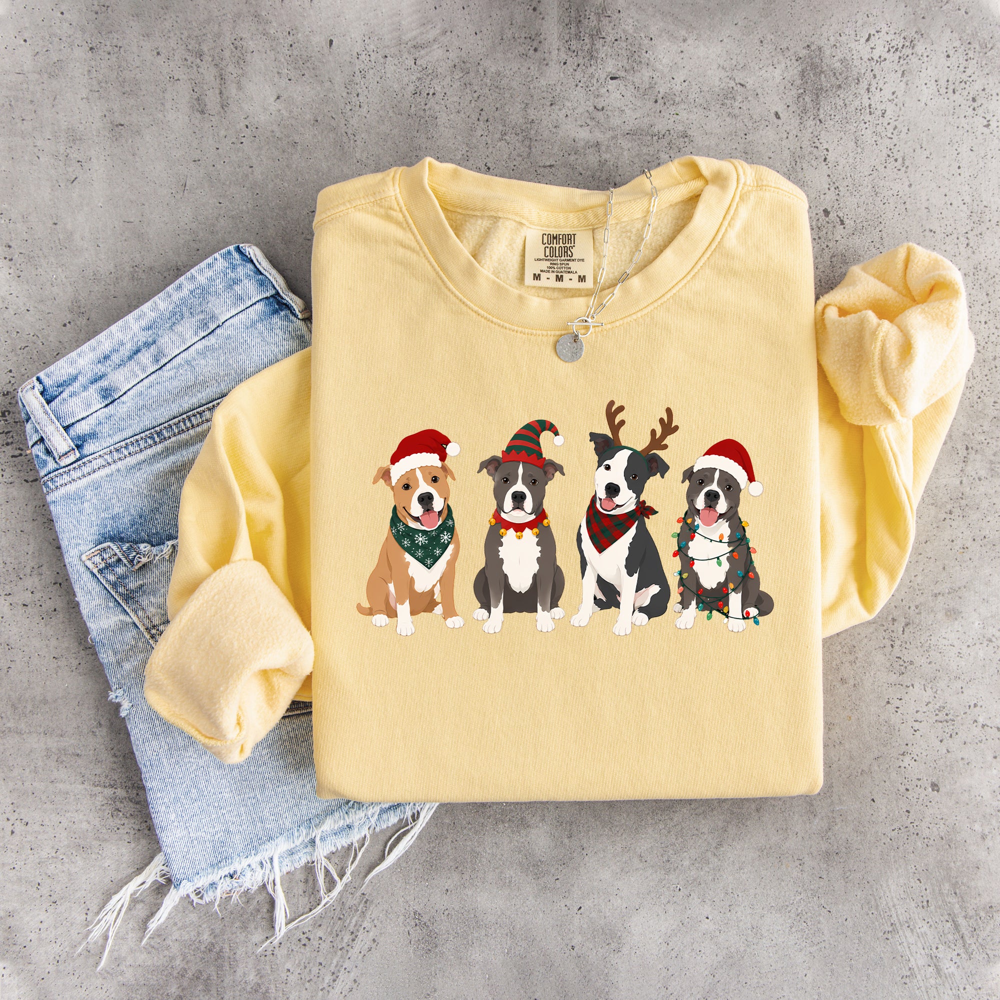 Pitbulls Christmas Sweatshirt