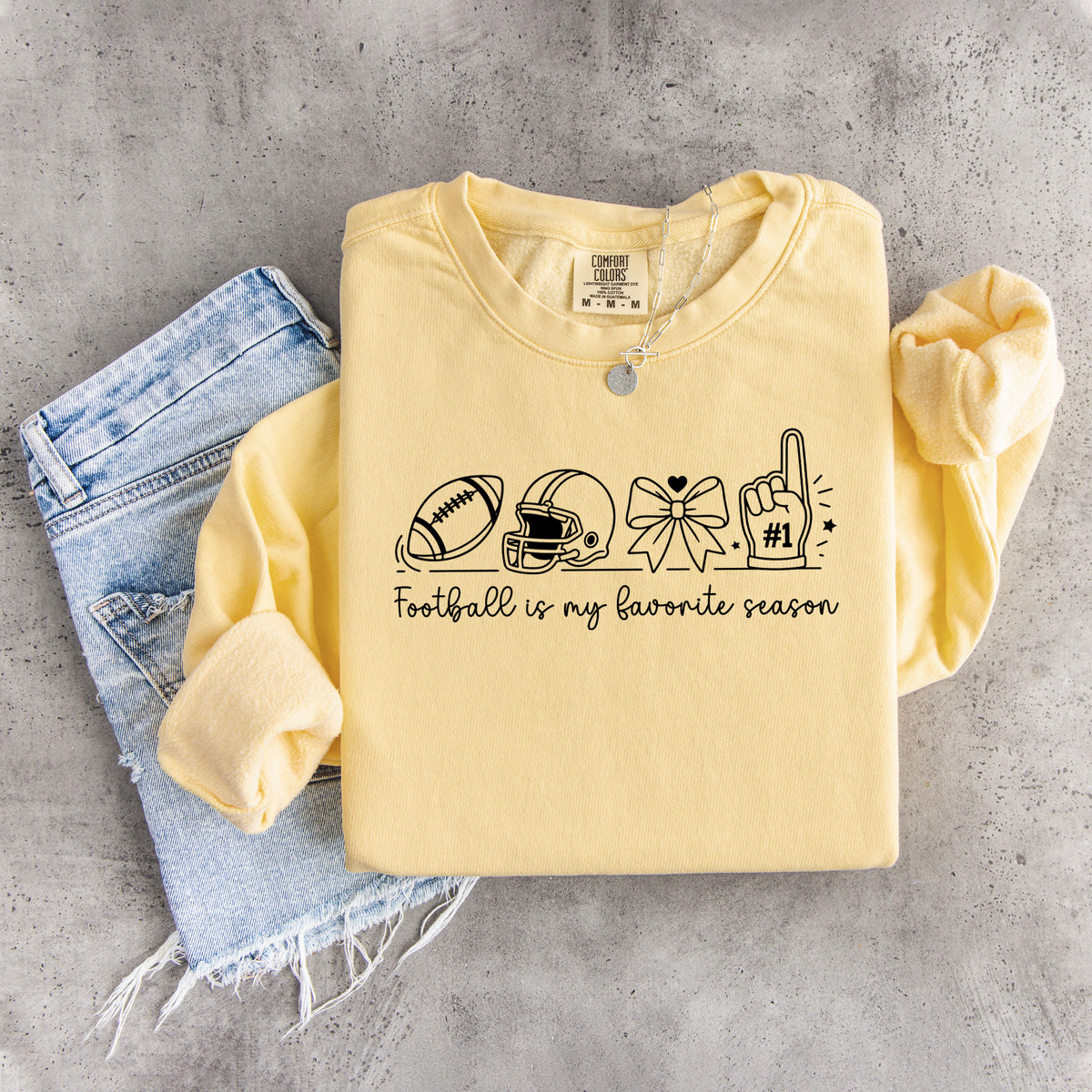 Sweat-shirt de jour de match « Le football est ma saison préférée »