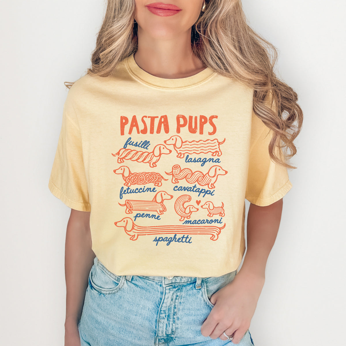 Lustiges Dackel-Nudelwelpen-T-Shirt