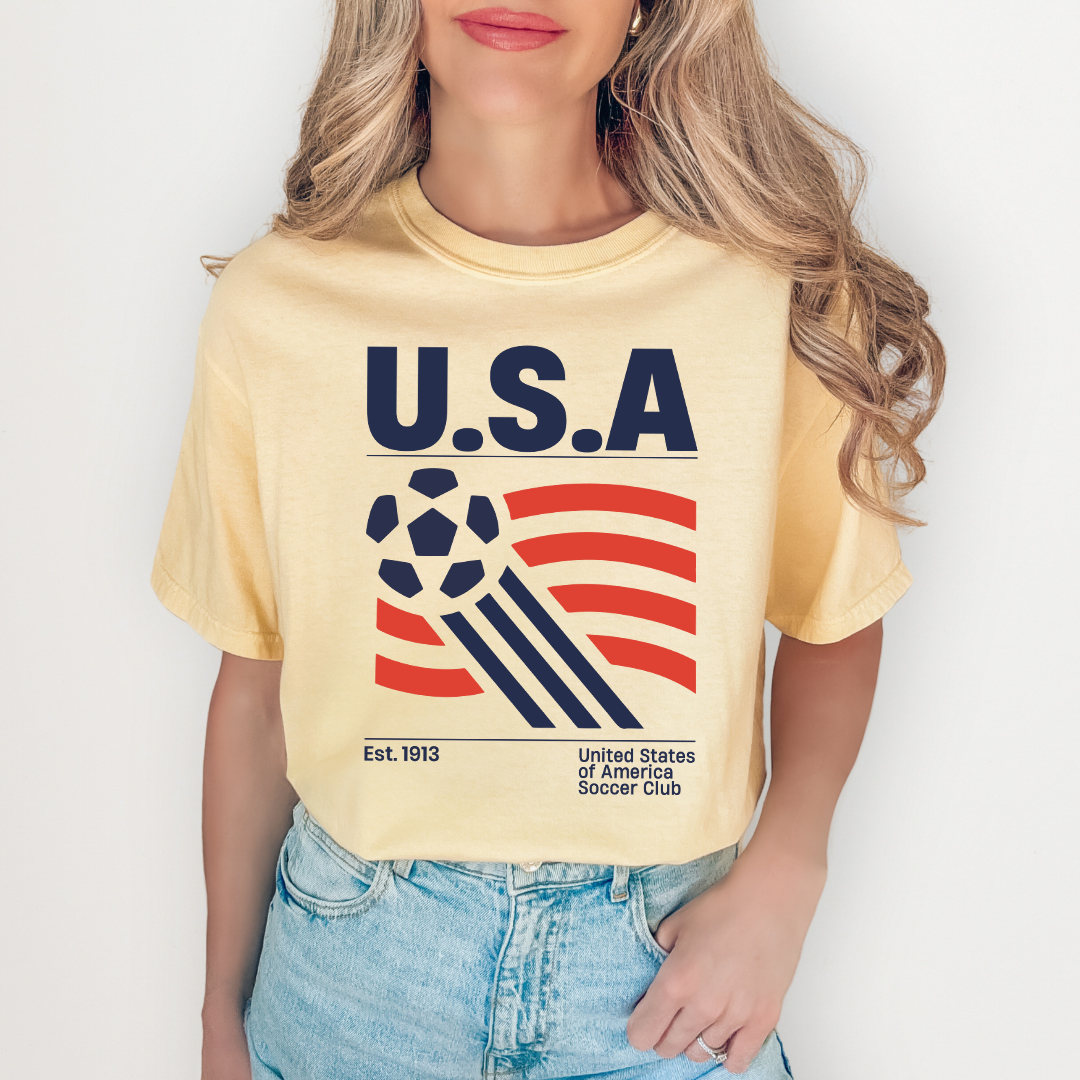 United States Of America Soccer Club Tee