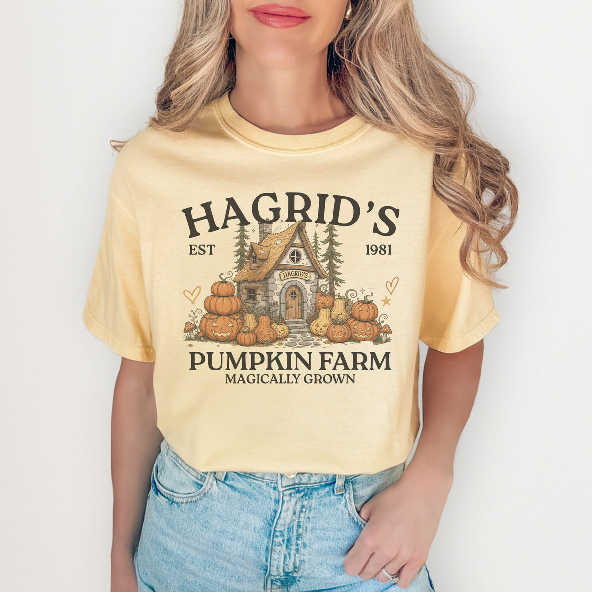 Camiseta de la granja de calabazas de Hagrid, fundada en 1981