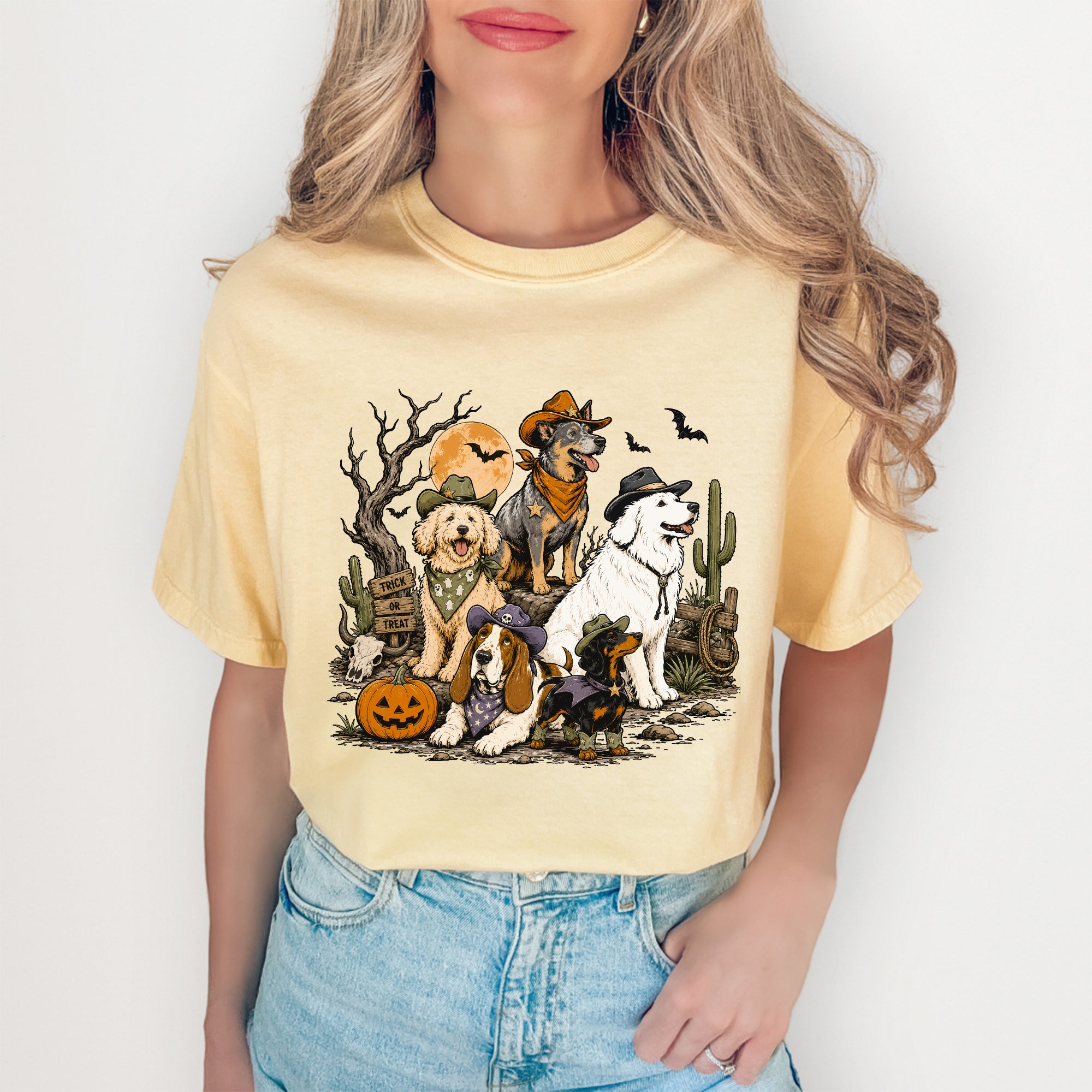 T-shirt Chiens de cow-boys de l’Ouest