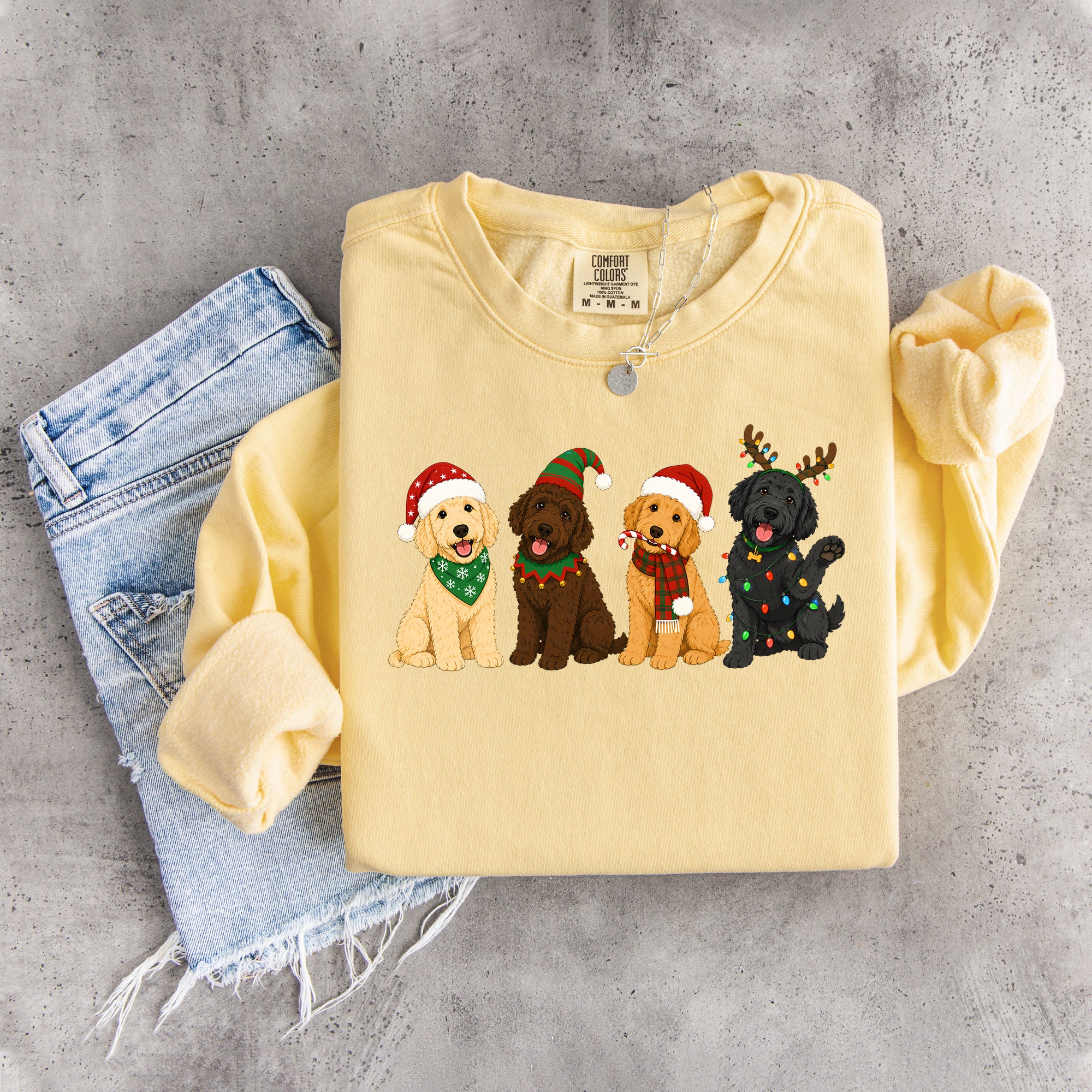 Golden Doodle Christmas Sweatshirt