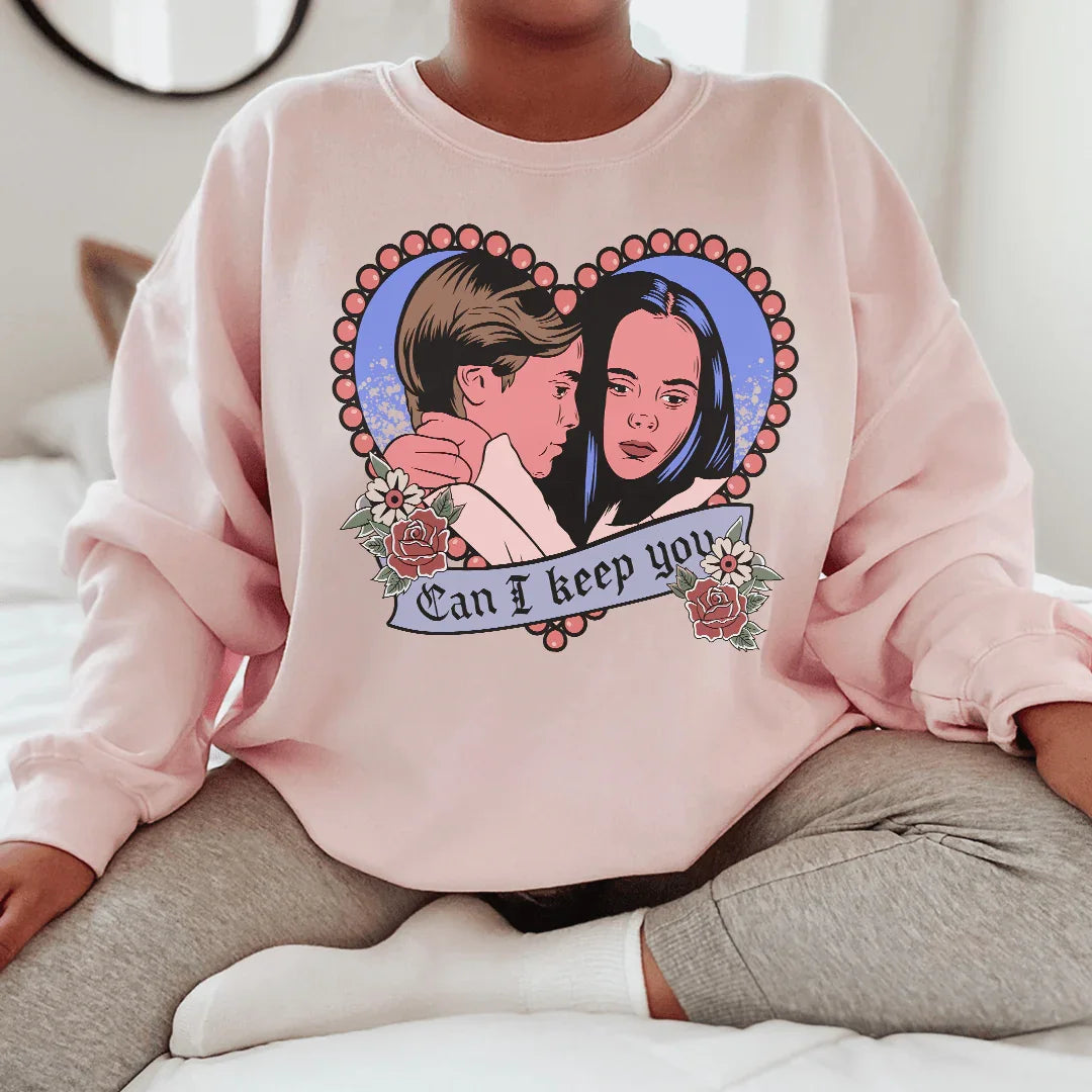 Can I Keep You Sweatshirt Light Pink / S Peachy Sunday T-Shirt