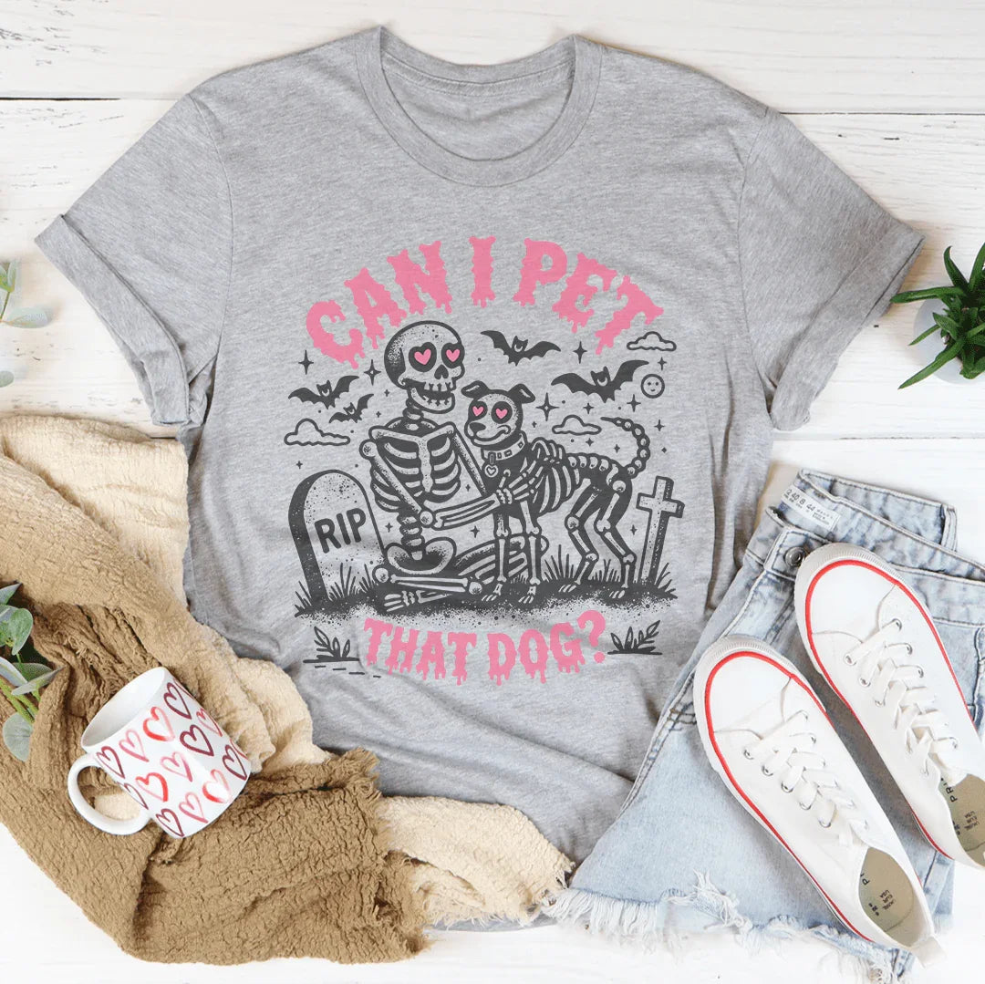 Can I Pet That Dog Tee Athletic Heather / S Peachy Sunday T-Shirt