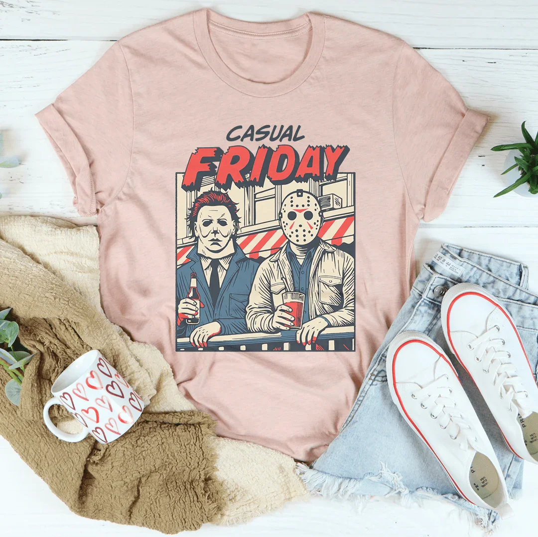 Casual Friday Tee Heather Prism Peach / S Printify T-Shirt T-Shirt