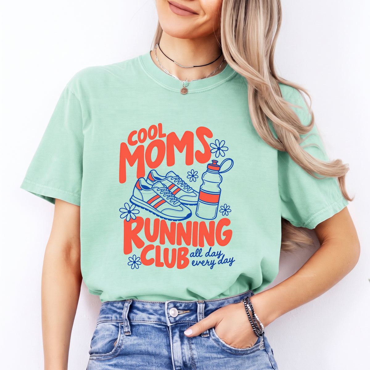 T-shirt du club de course des mamans cool