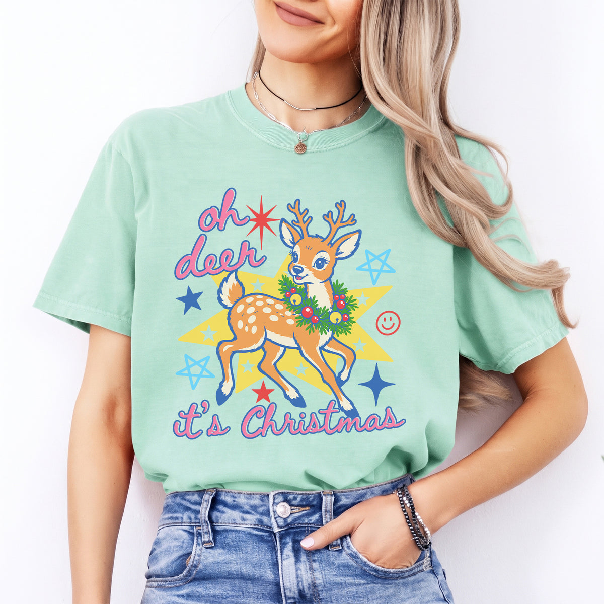 Oh Deer It's Christmas Tee