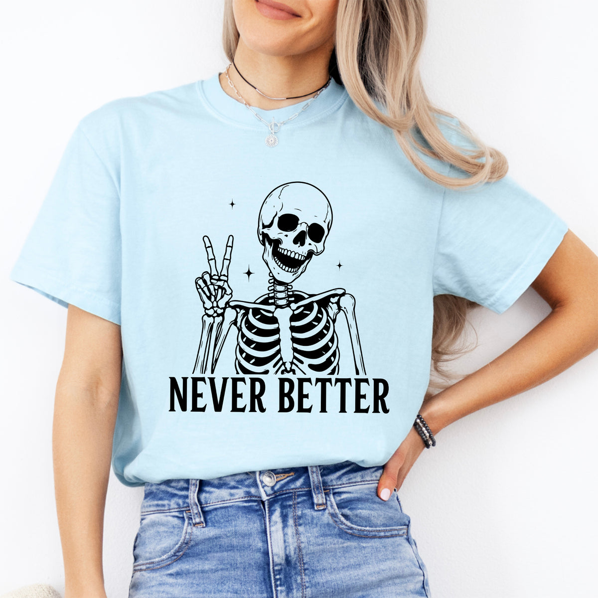Skelett-T-Shirt „Noch nie besser“
