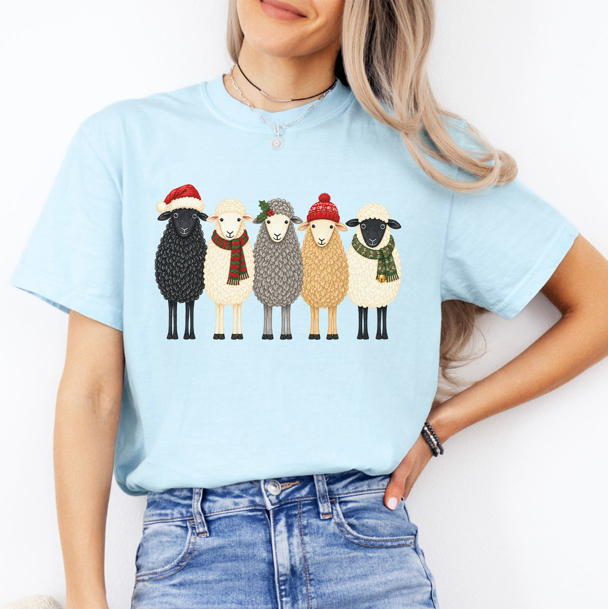 T-shirt de Noël avec un mouton