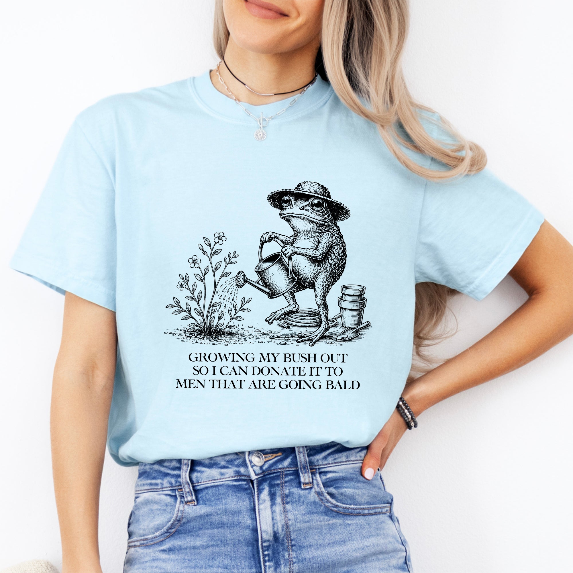 T-shirt amusant pour femme « Je laisse pousser mes poils pubiens »
