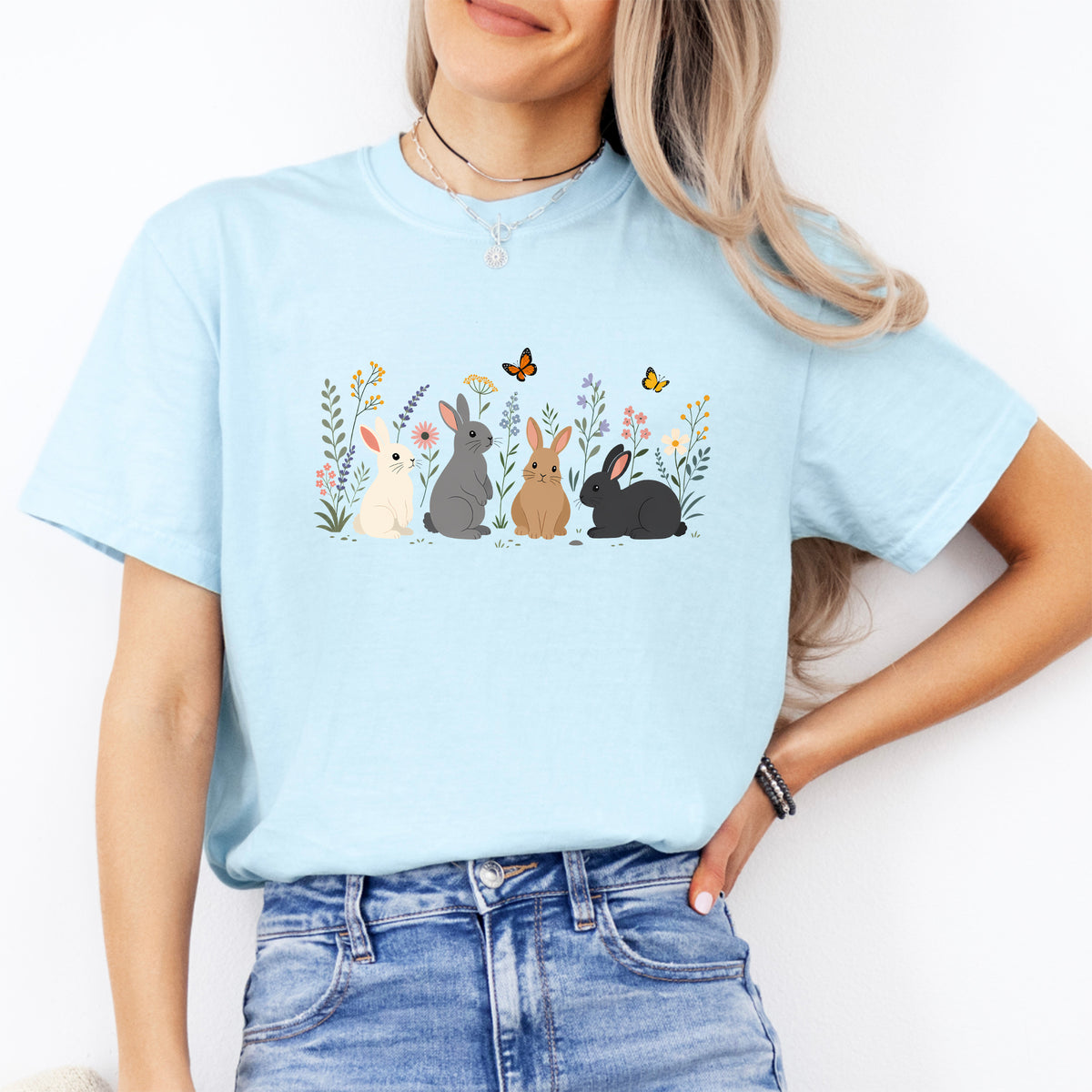 Floral Bunny Tee