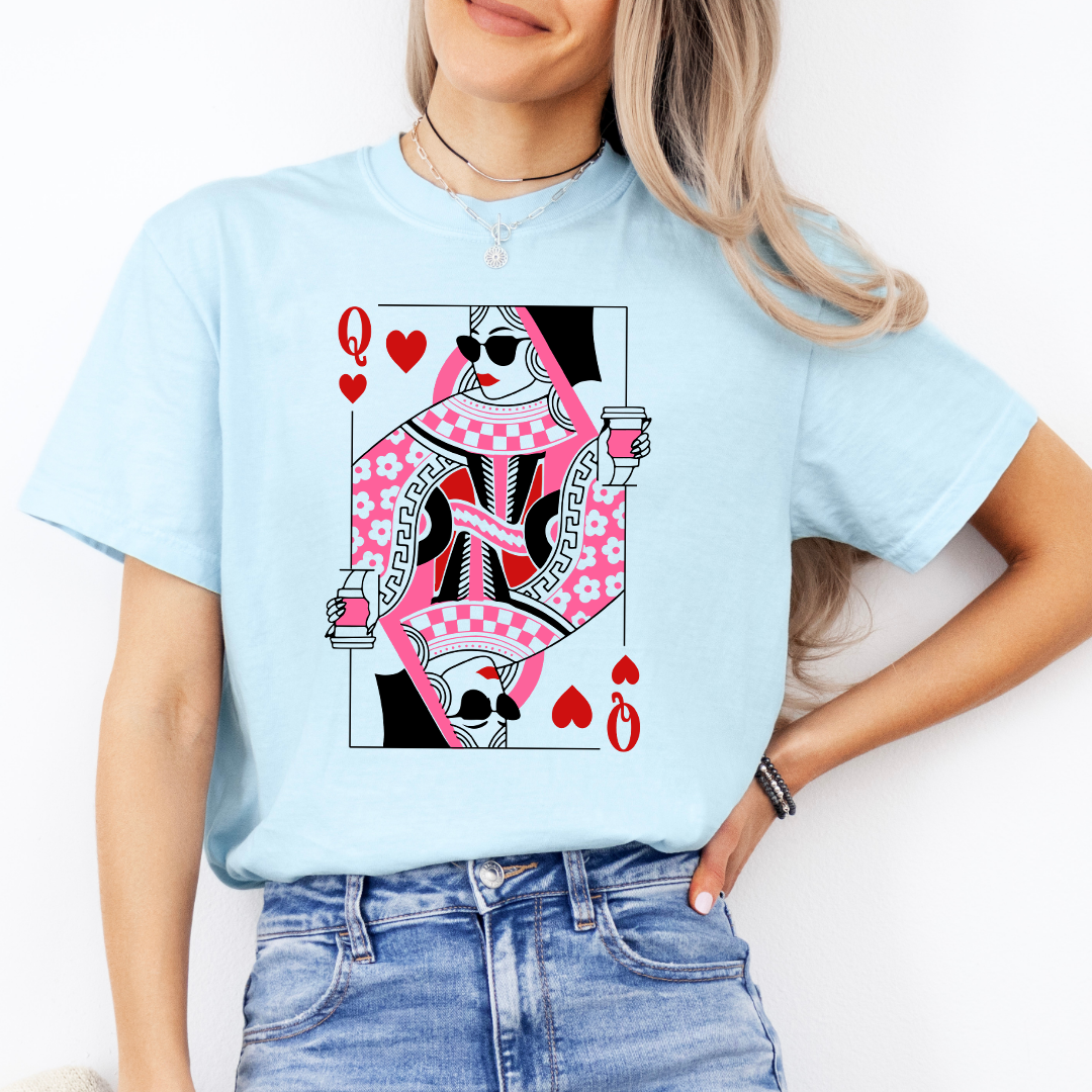 Camiseta de café Reina de Corazones