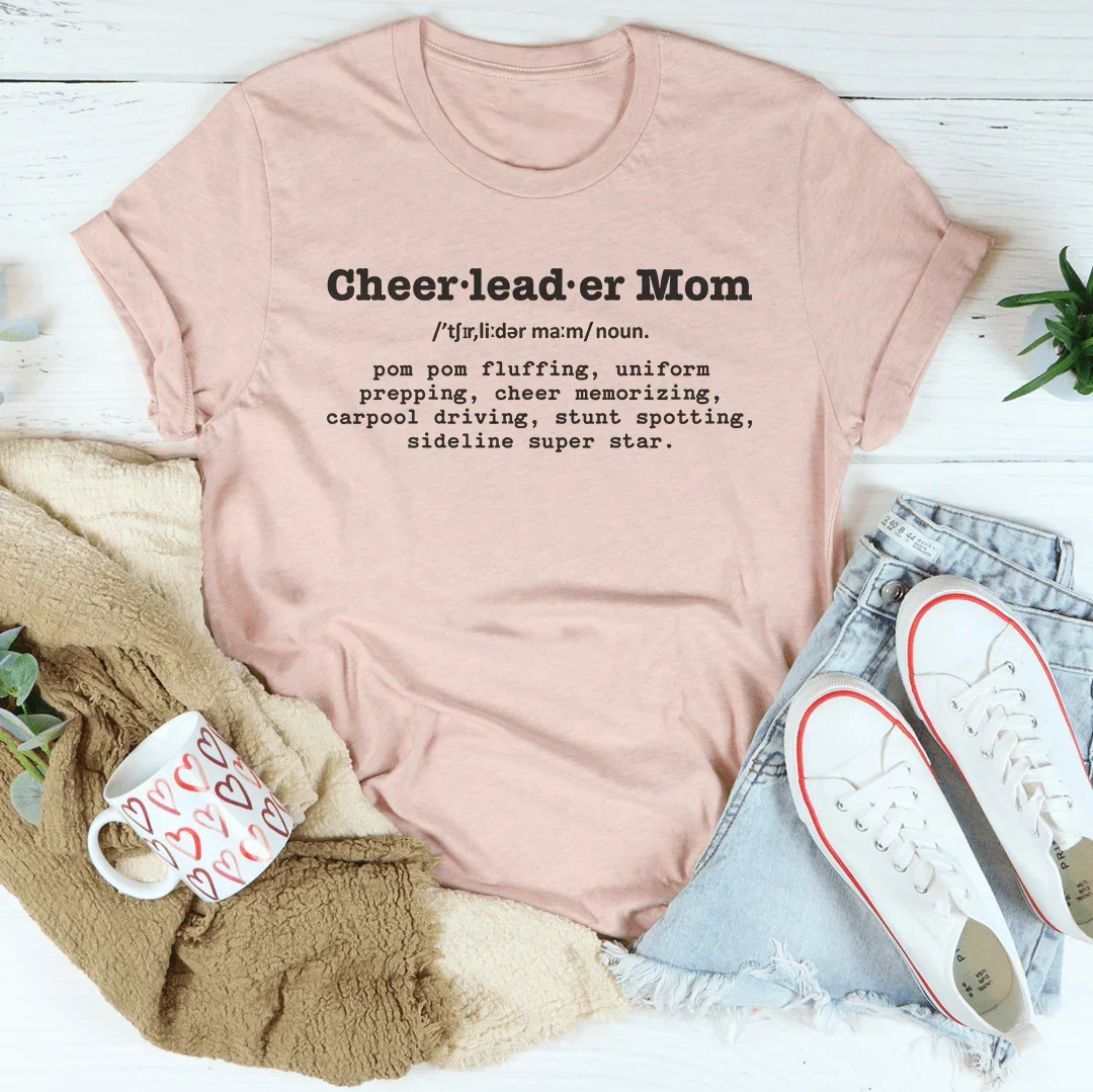 Cheerleader Mom Tee Heather Prism Peach / S Peachy Sunday T-Shirt