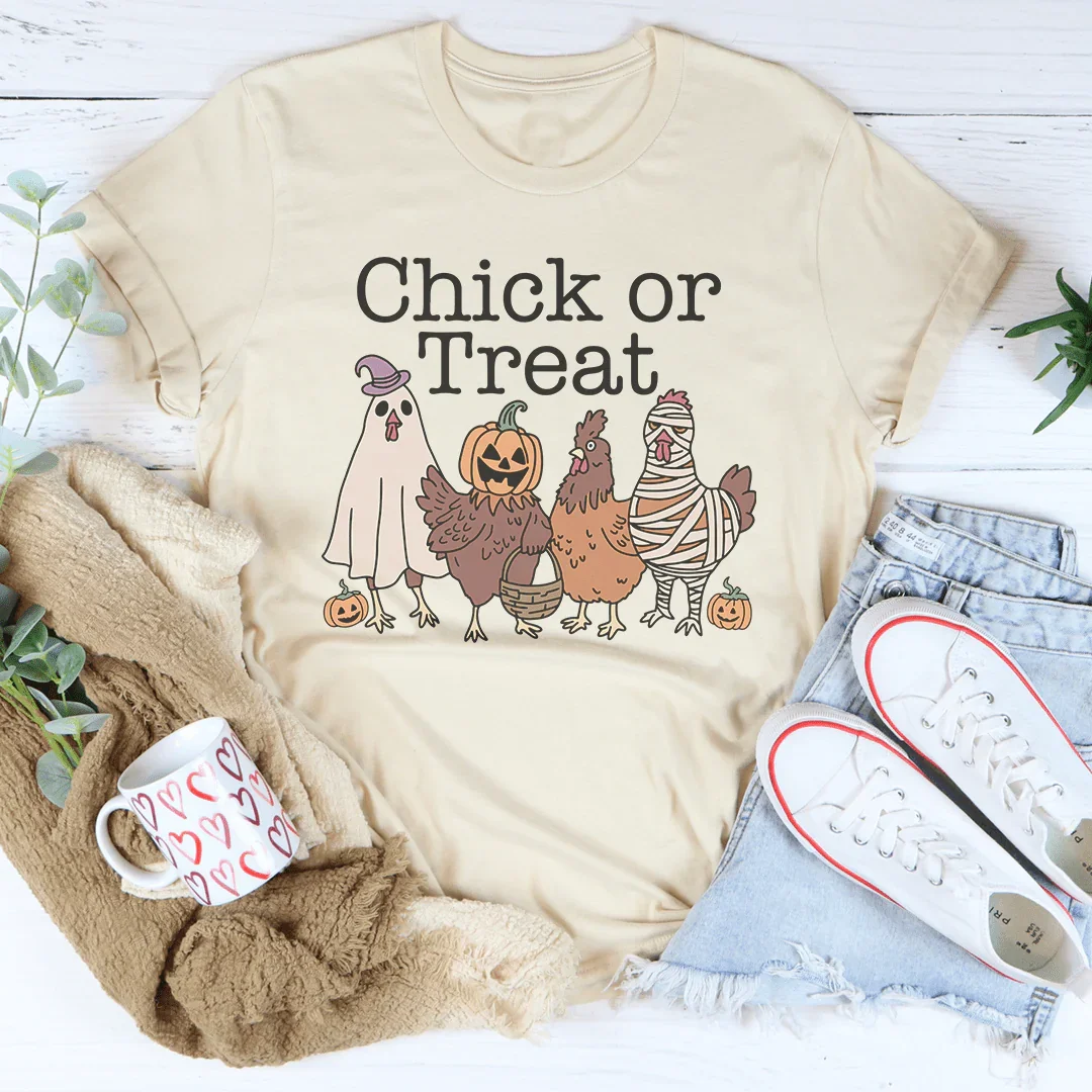 Chick or Treat Tee Soft Cream / S Peachy Sunday T-Shirt