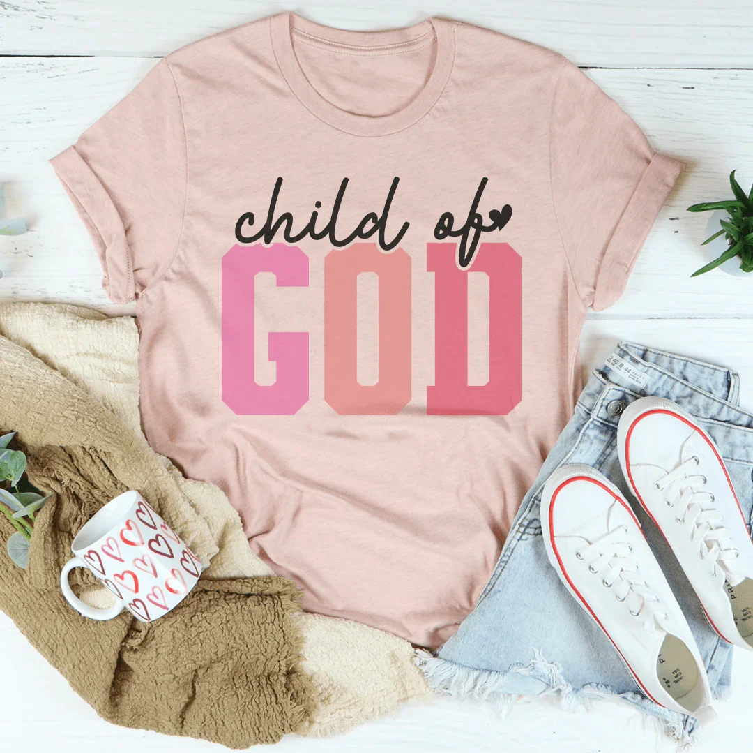 Child of God Tee Heather Prism Peach / S Peachy Sunday T-Shirt